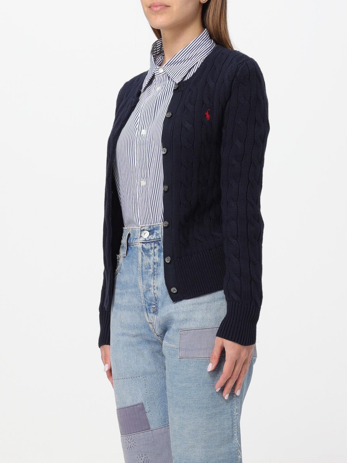 POLO RALPH LAUREN STRICKJACKE: Strickjacke damen Polo Ralph Lauren, Blau - Img 3