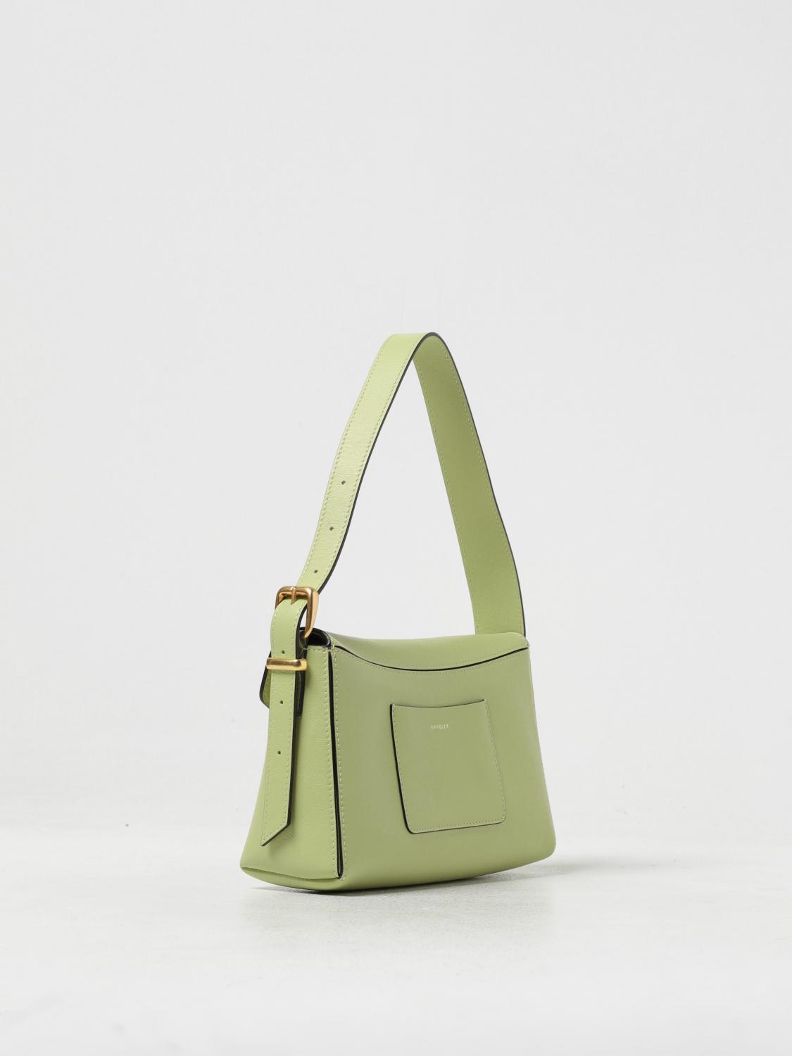 WANDLER BORSA A SPALLA: Borsa Oscar Wandler in nappa, Verde - Img 2