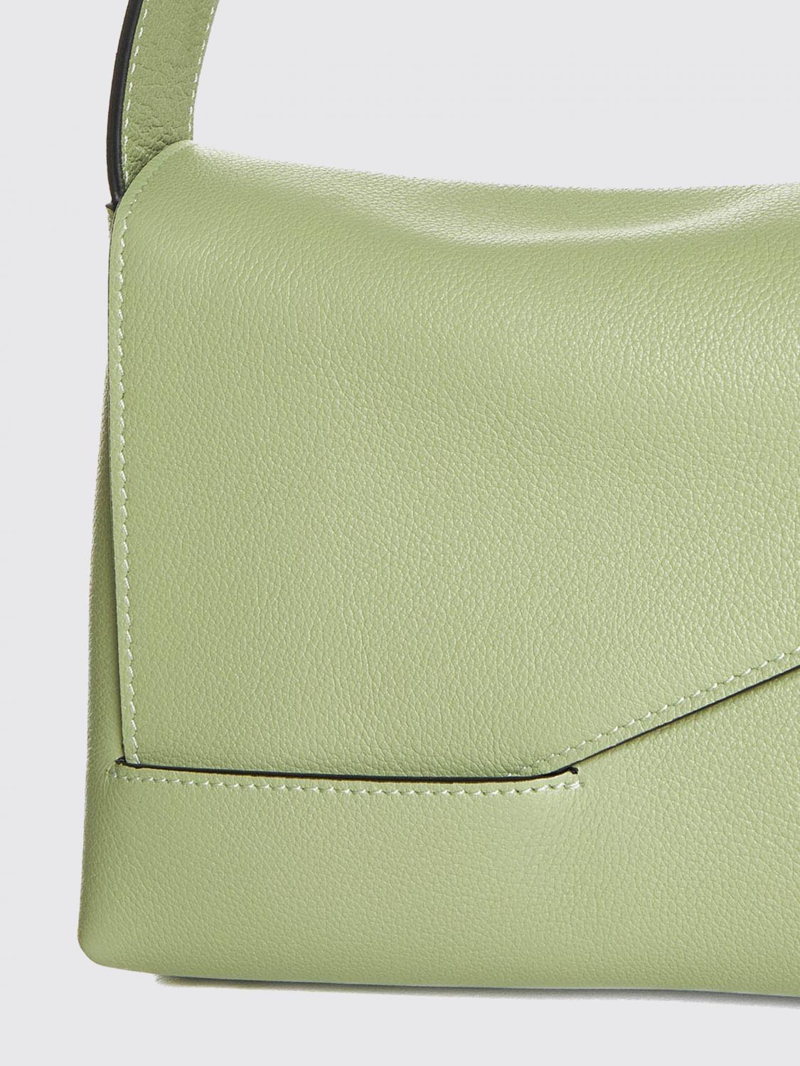 WANDLER BORSA A SPALLA: Borsa Oscar Wandler in nappa, Verde - Img 3