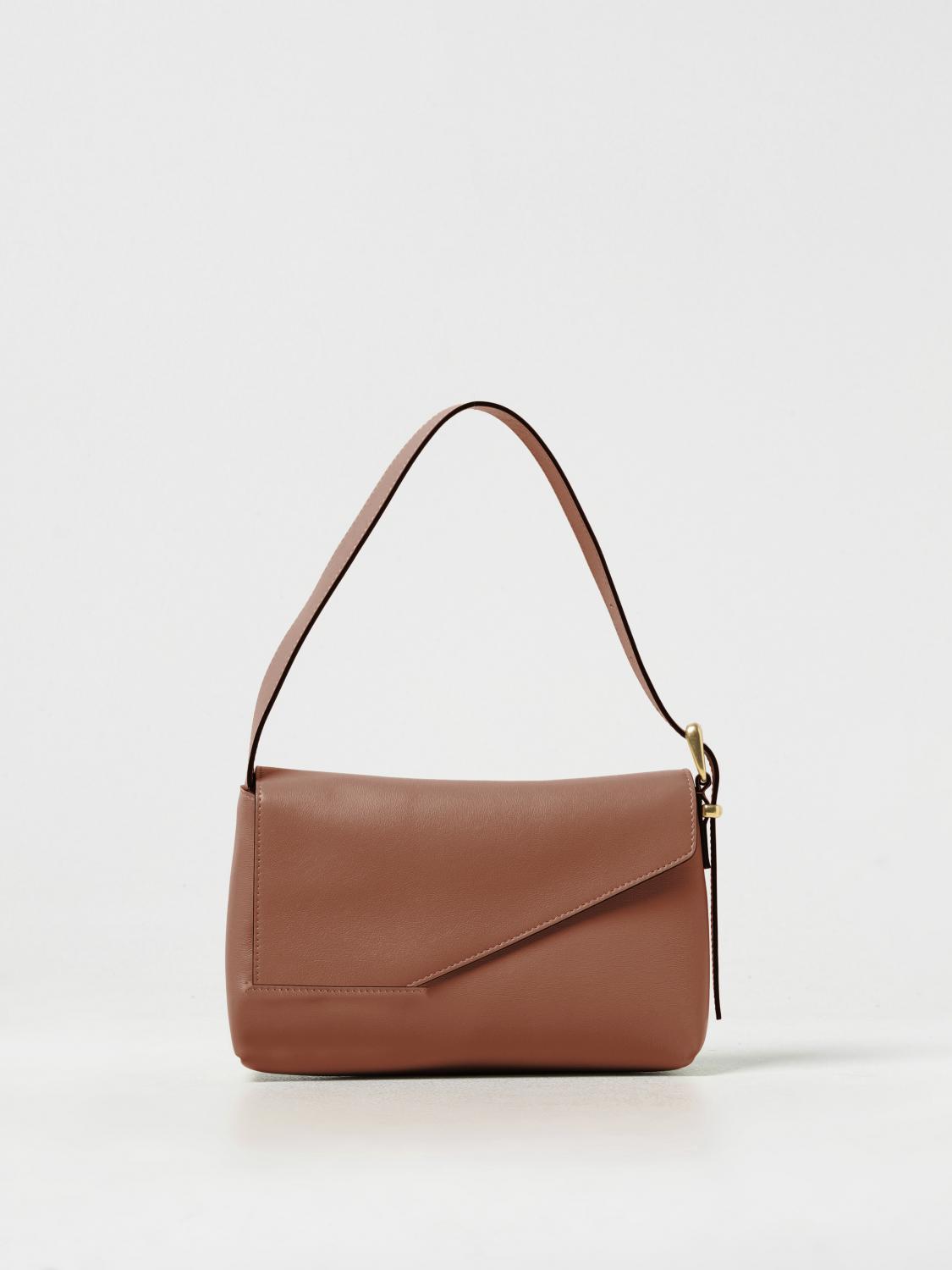 WANDLER BORSA A SPALLA: Borsa Oscar Wandler in nappa, Marrone - Img 1