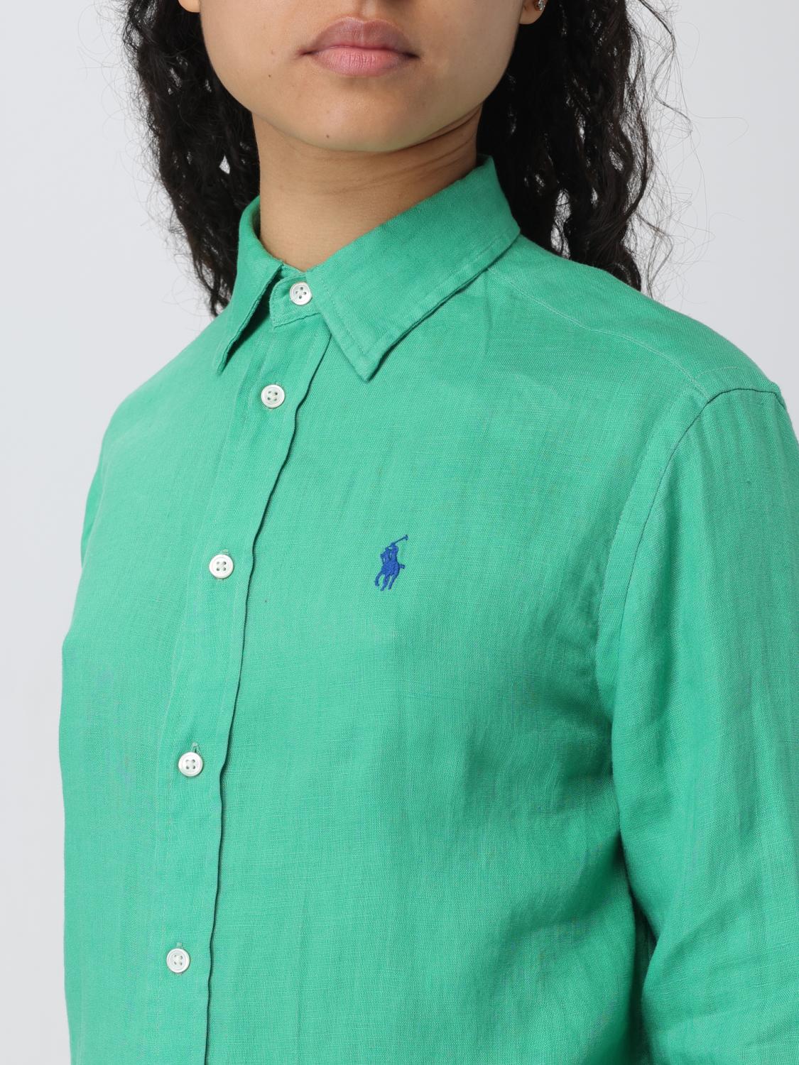 POLO RALPH LAUREN CAMISA: Camiseta mujer Polo Ralph Lauren, Verde - Img 3