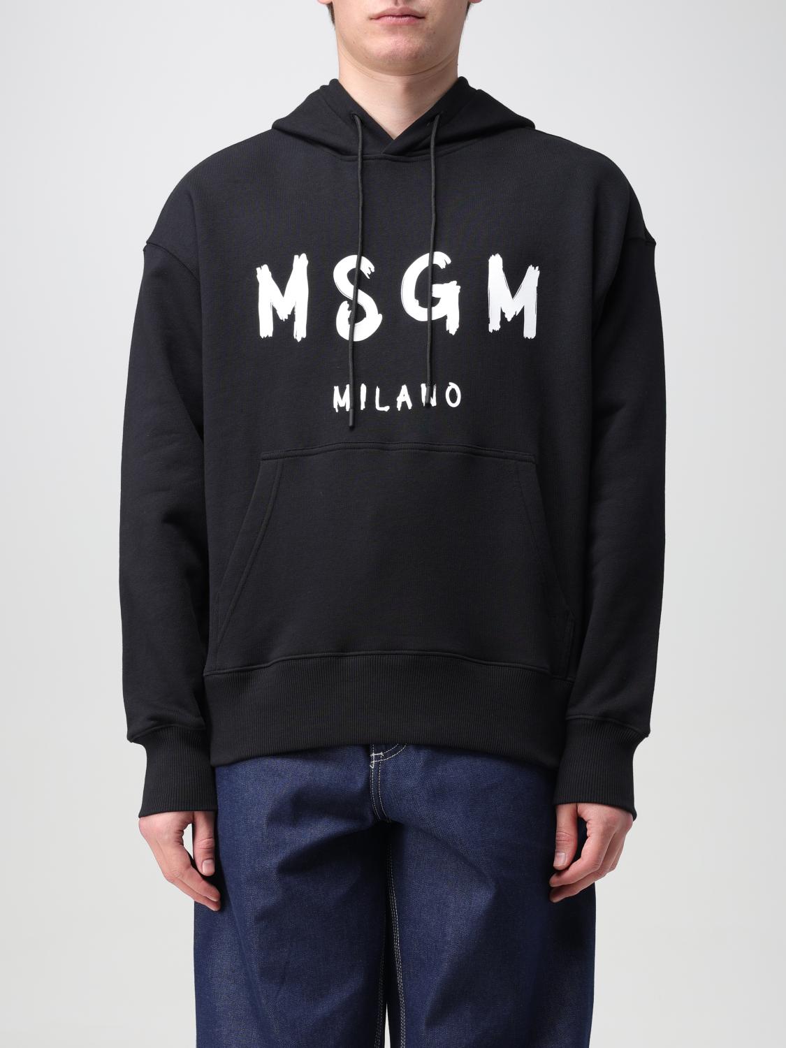 MSGM SWEATSHIRT: Sweatshirt men MSGM, Black - Img 1