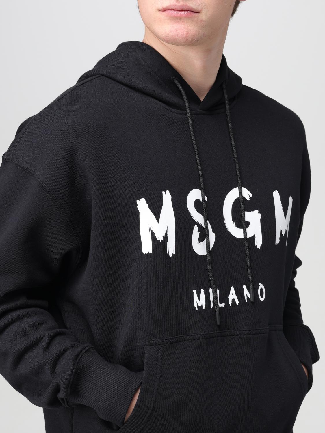 MSGM SWEATSHIRT: Sweatshirt men MSGM, Black - Img 3