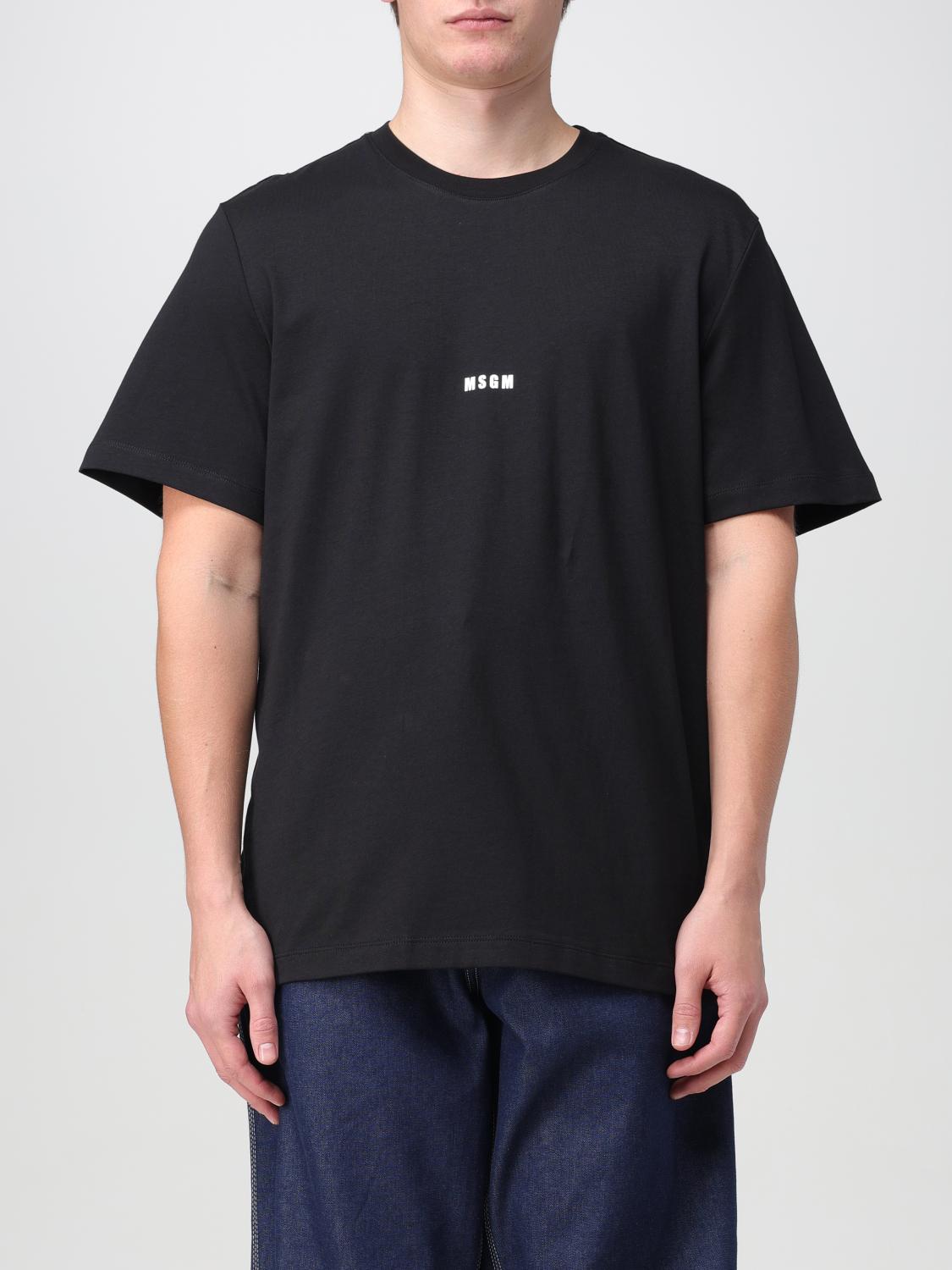 MSGM 티셔츠: 티셔츠 남성 MSGM, 블랙 - Img 1