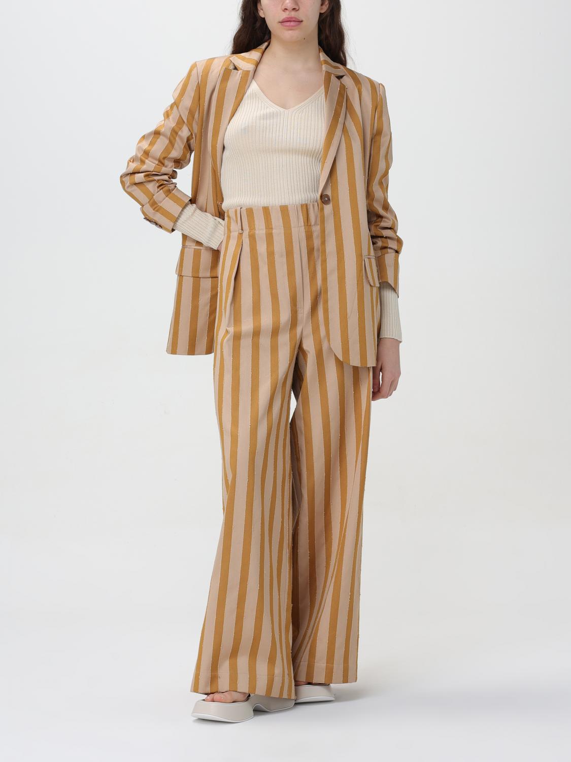 ALYSI パンツ: パンツ レディース Alysi, ブラウン - Img 2