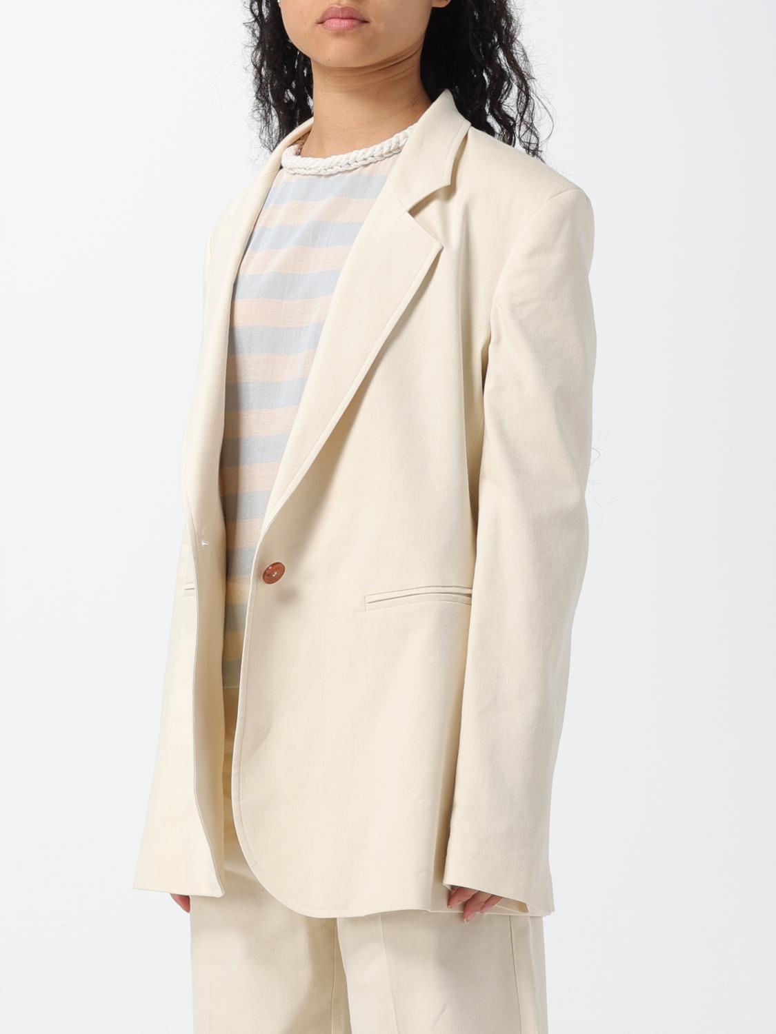 ALYSI AMERICANA: Americana mujer Alysi, Beige - Img 4