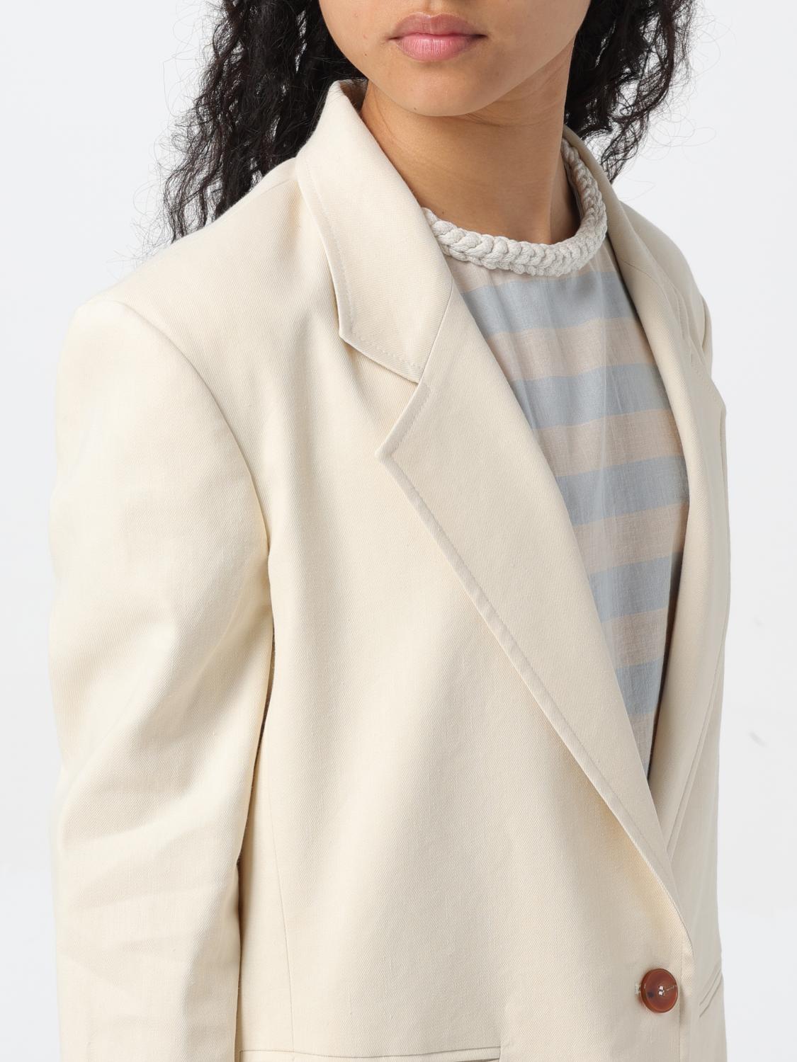 ALYSI AMERICANA: Americana mujer Alysi, Beige - Img 5