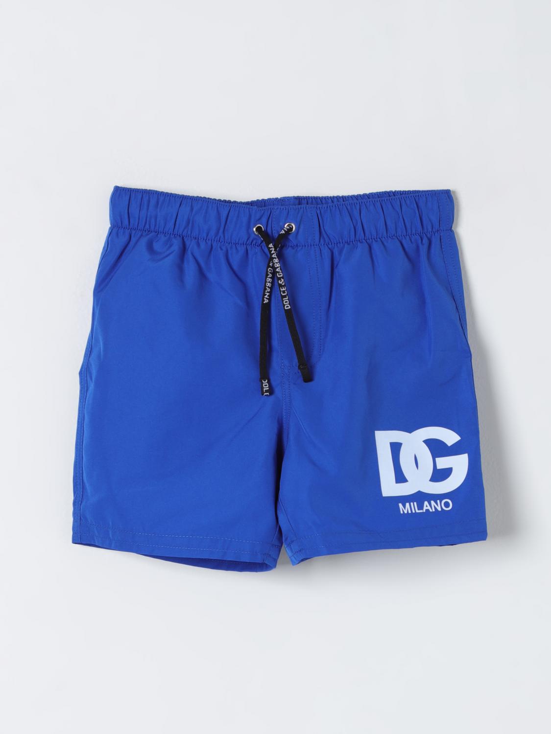 Dolce Gabbana Kids Guys Swimwear In Turquoise 1