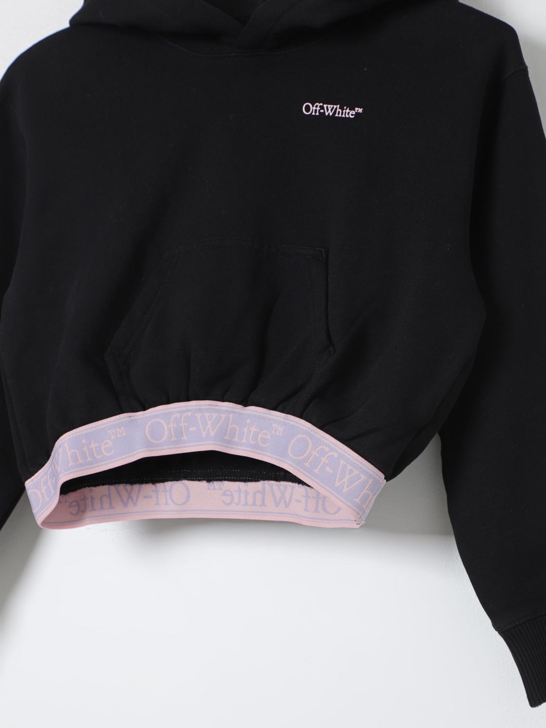 OFF-WHITE KIDS JERSEY: Jersey niños Off-white, Negro - Img 3