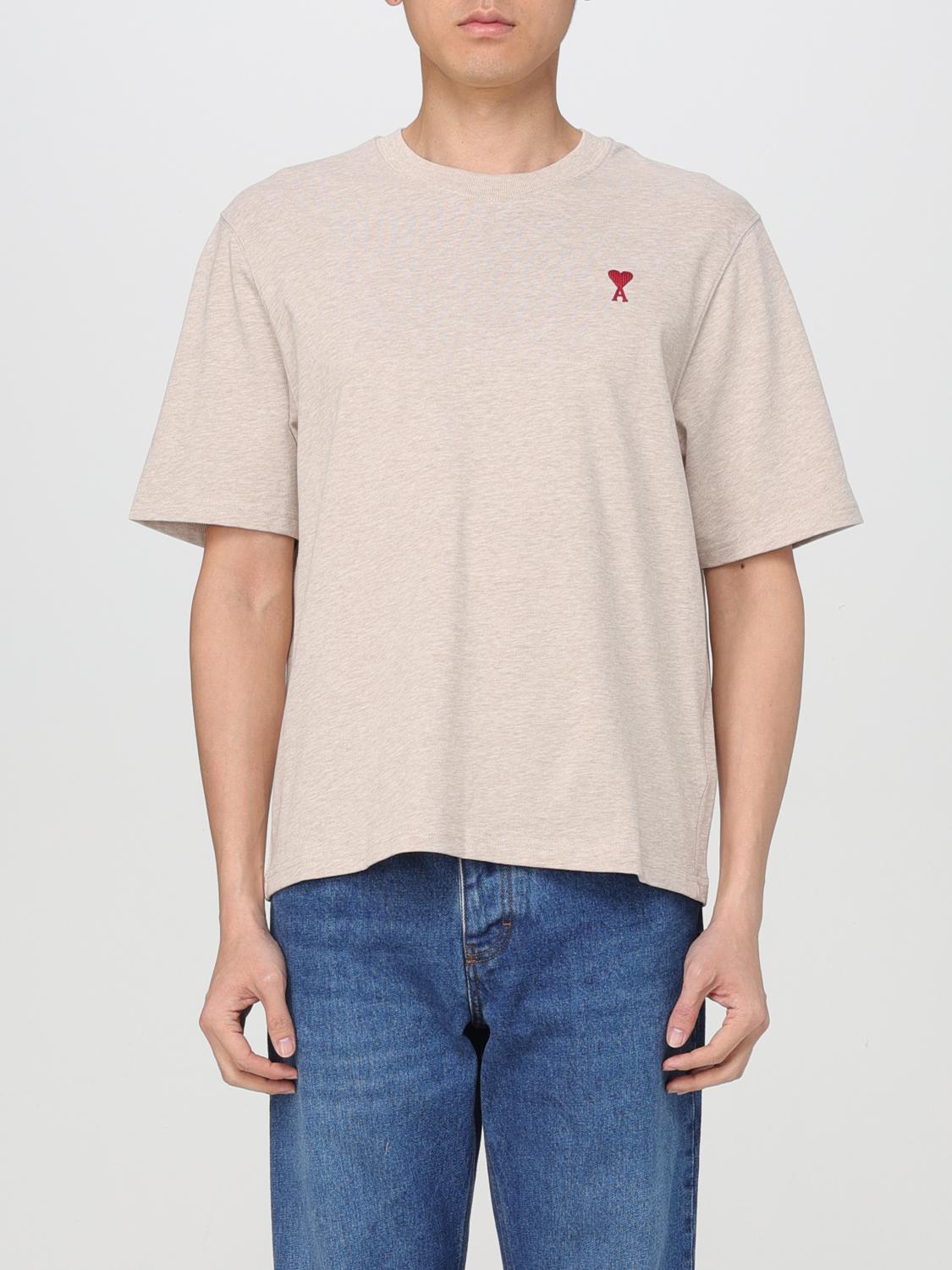 Ami Paris T-shirt men - Beige | UTS0057262 | GIGLIO.COM