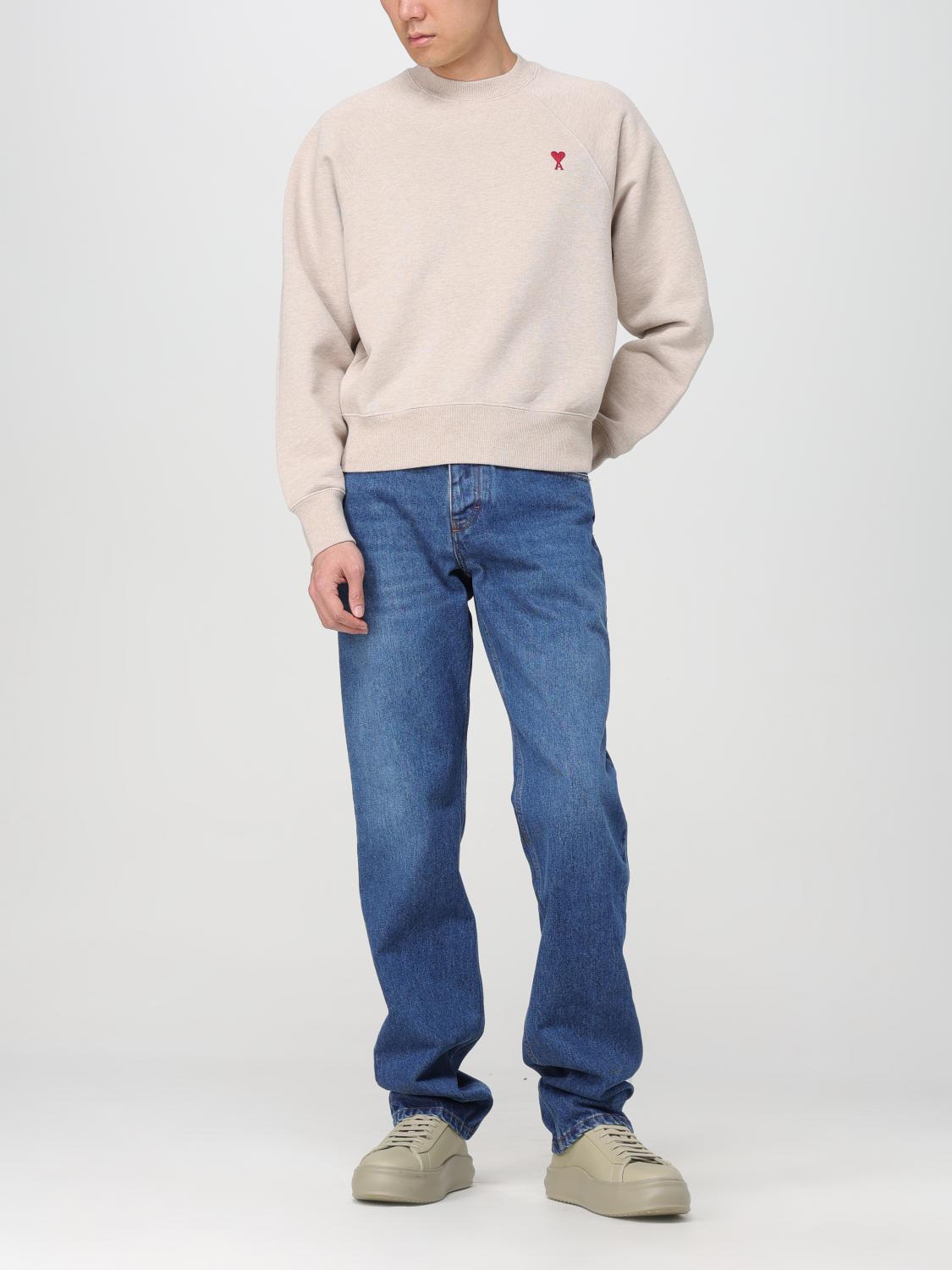AMI PARIS SWEATER: Sweater men Ami Paris, Beige - Img 2
