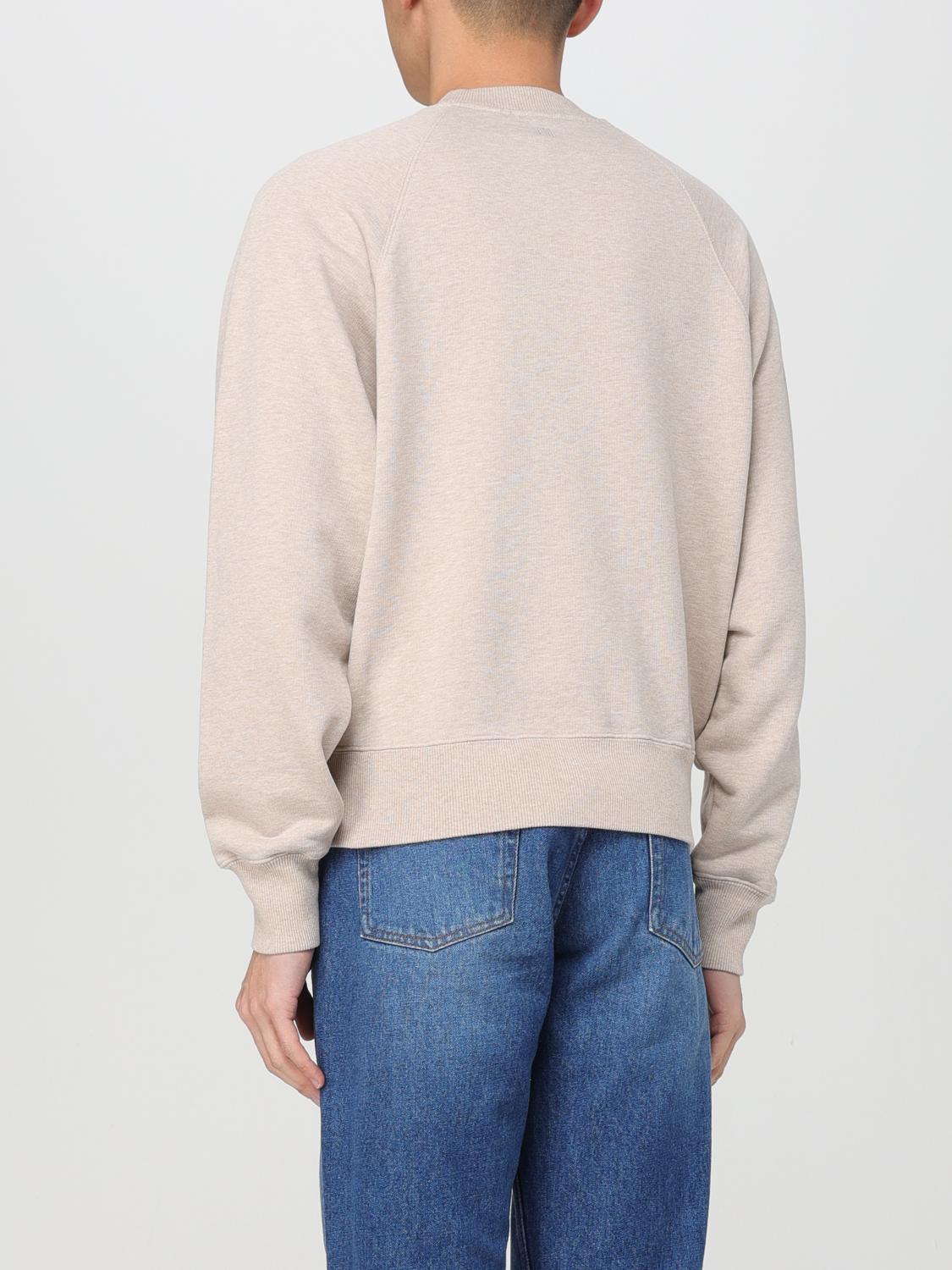 AMI PARIS SWEATER: Sweater men Ami Paris, Beige - Img 3