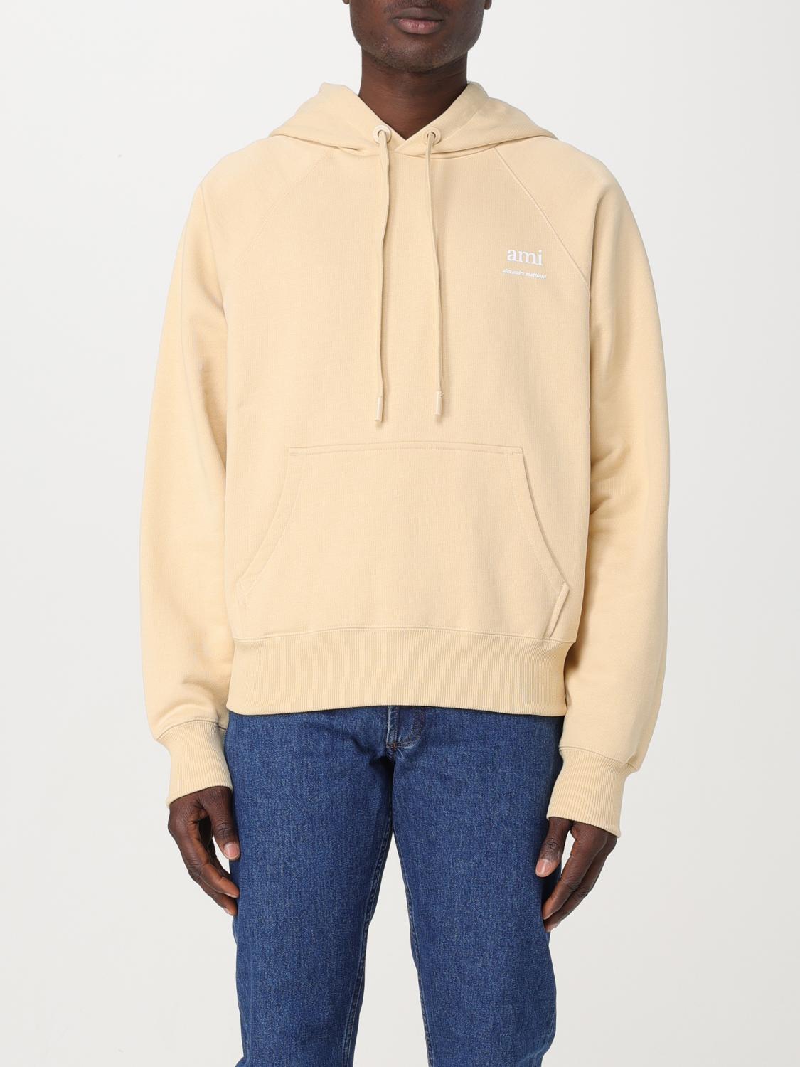 AMI PARIS スウェットシャツ: セーター メンズ Ami Paris, ベージュ - Img 1