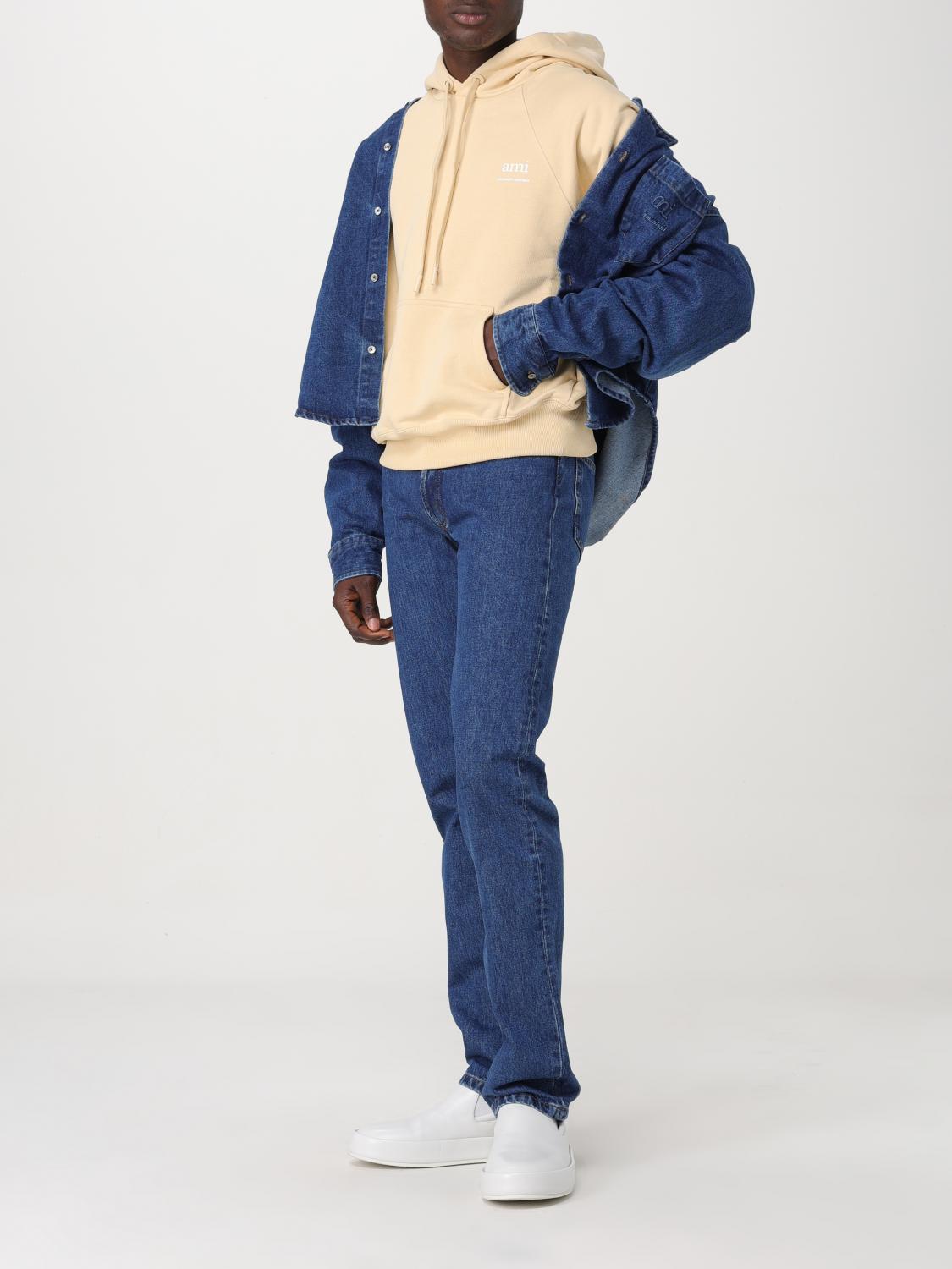 AMI PARIS スウェットシャツ: セーター メンズ Ami Paris, ベージュ - Img 2