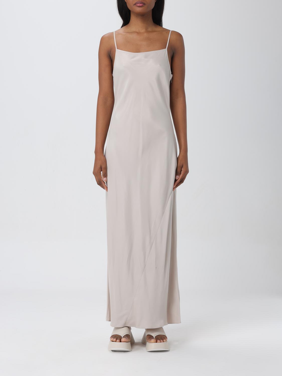slim fit dress slacks Gray Striped Cap Sleeve Sheath Dress by Calvin Klein – SilkRoll main image 0