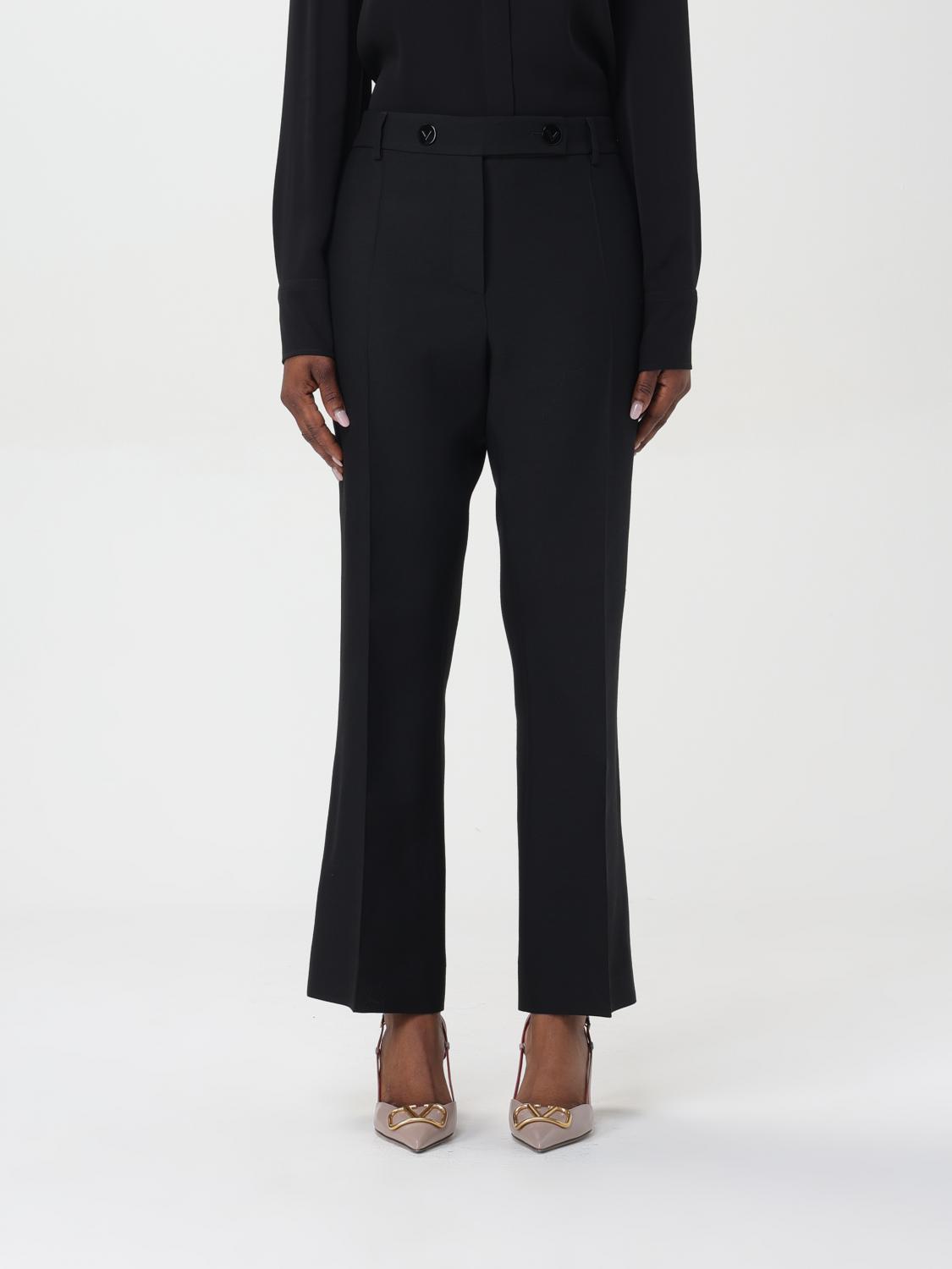 VALENTINO: Pants woman - Black | Valentino pants 4B3RB3681CF