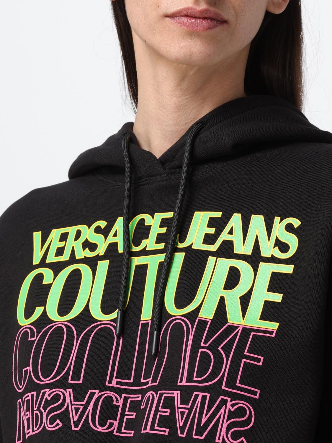 VERSACE JEANS COUTURE SWEAT-SHIRT: Sweat-shirt femme Versace Jeans Couture, Noir - Img 3