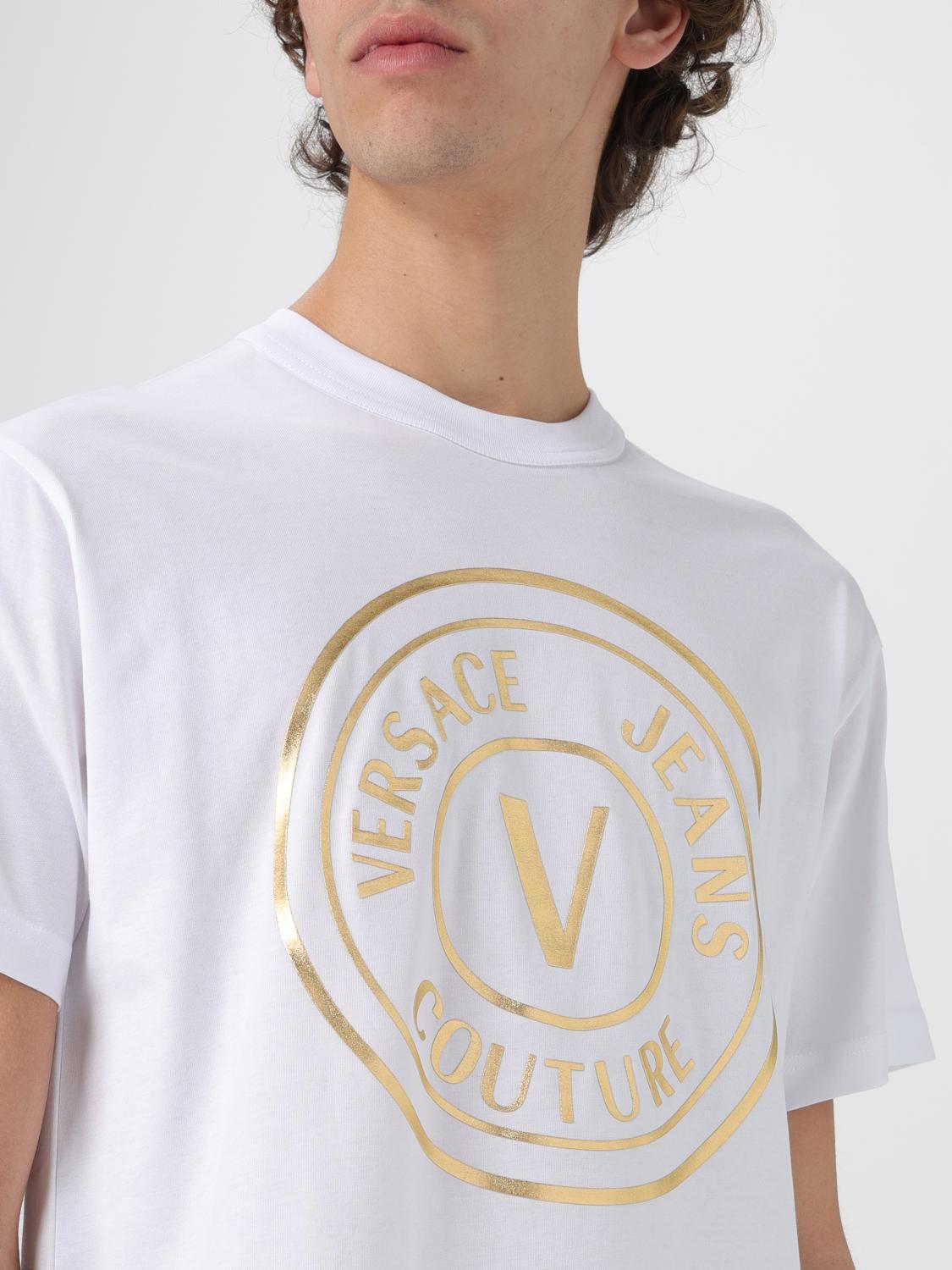 VERSACE JEANS COUTURE T-SHIRT: T-shirt herren Versace Jeans Couture, Weiß - Img 3