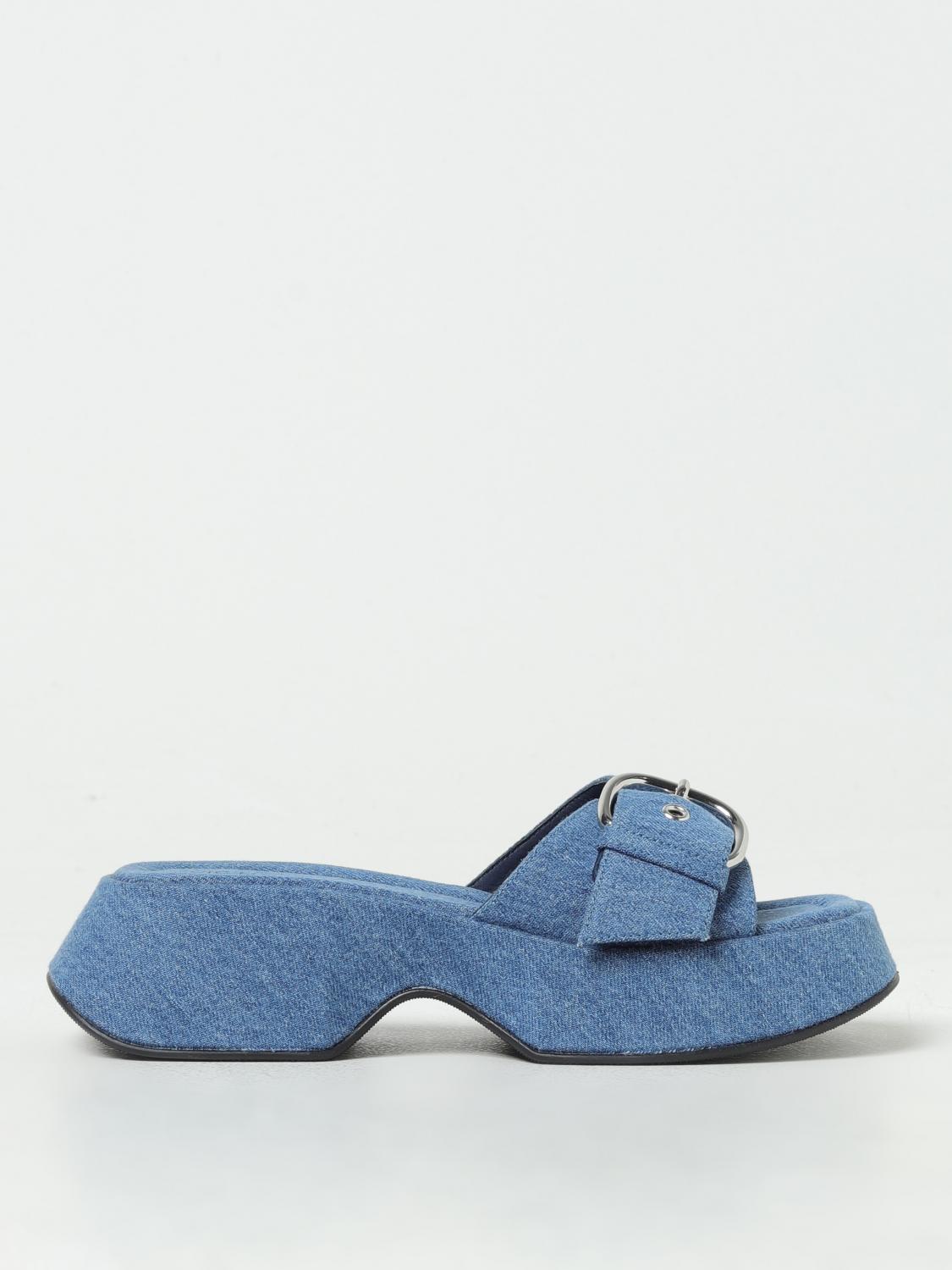 VIC MATIÉ: Heeled sandals woman - Denim | Vic Matié heeled