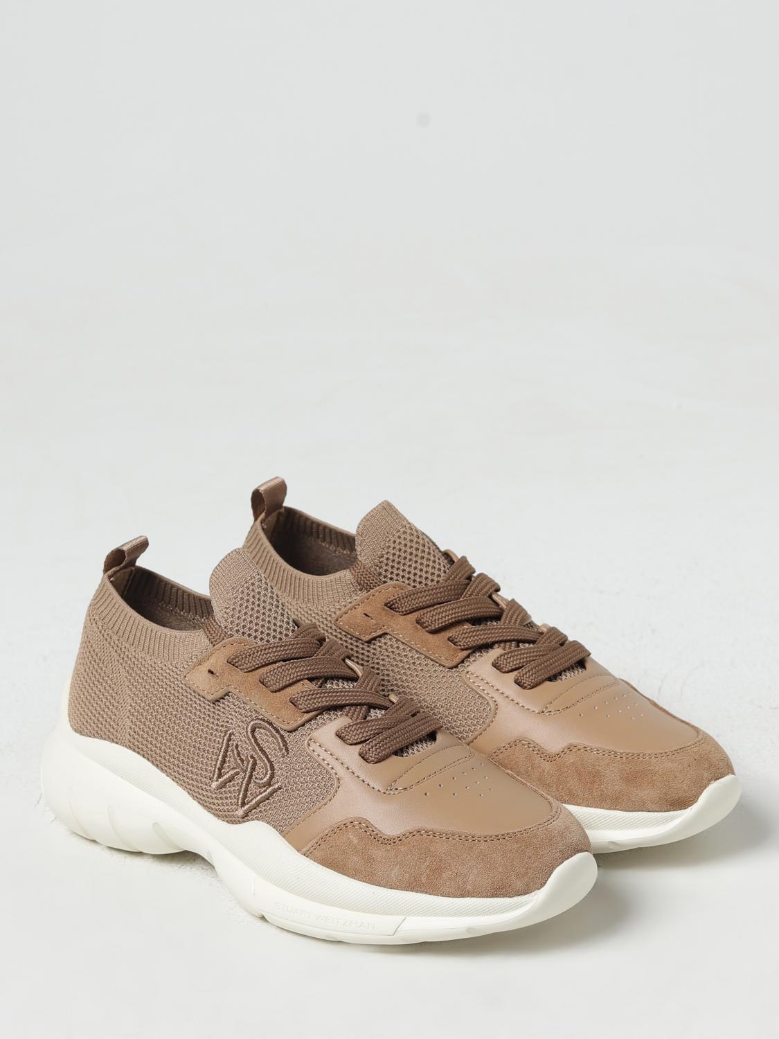 STUART WEITZMAN BASKETS: Baskets femme Stuart Weitzman, Beige - Img 2