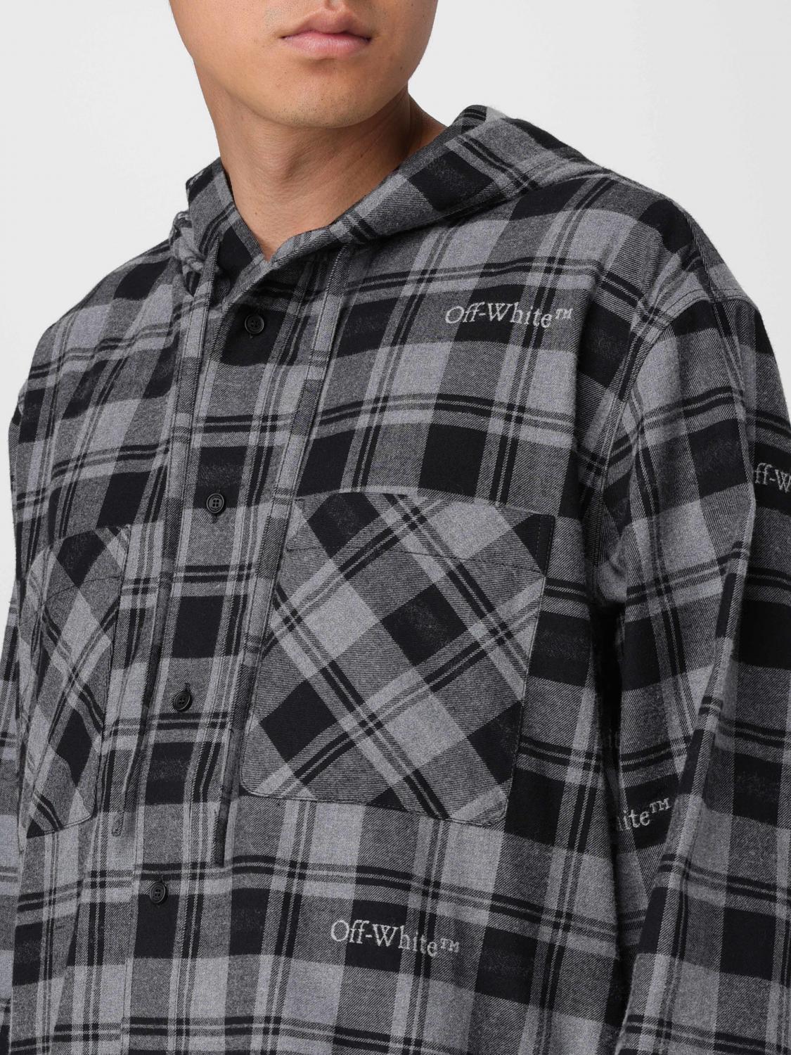 OFF-WHITE シャツ: シャツ メンズ Off-white, ブラック - Img 5
