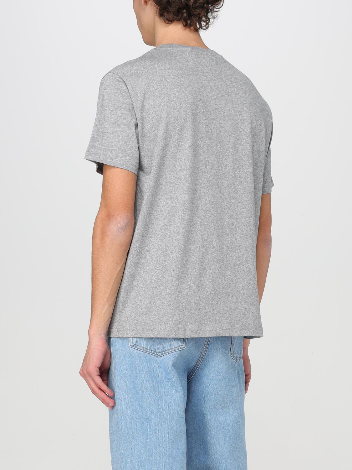 A.P.C.: T-shirt men - Grey | A.P.C. t-shirt COFDWH26345