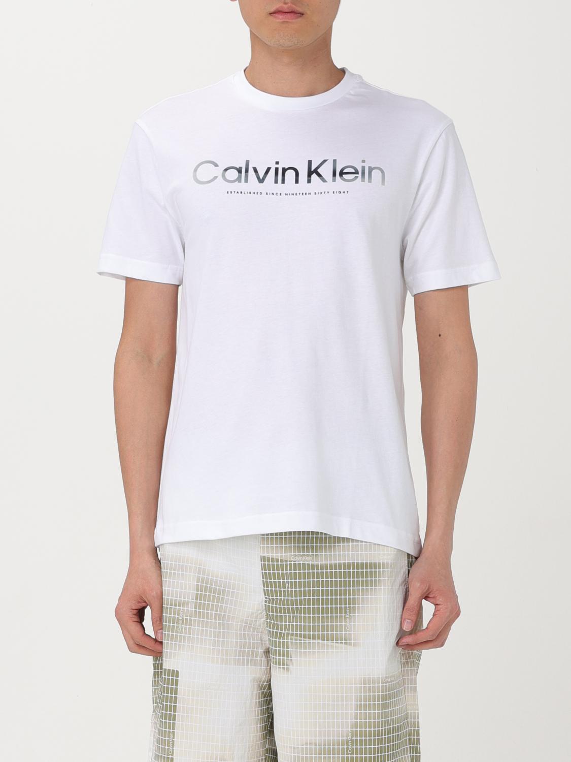 Calvin Klein Bianco Cotton Men T-Shirt