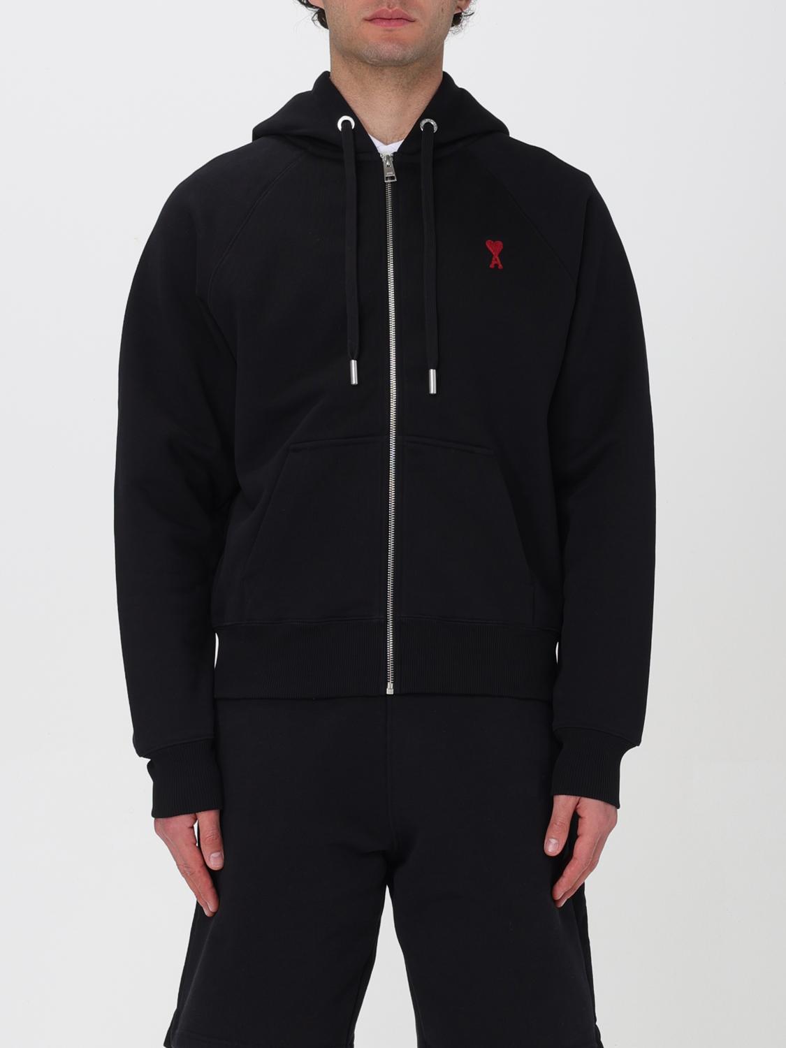 Ami Paris スウェットシャツ メンズ - ブラック | USW415747 | GIGLIO.COM