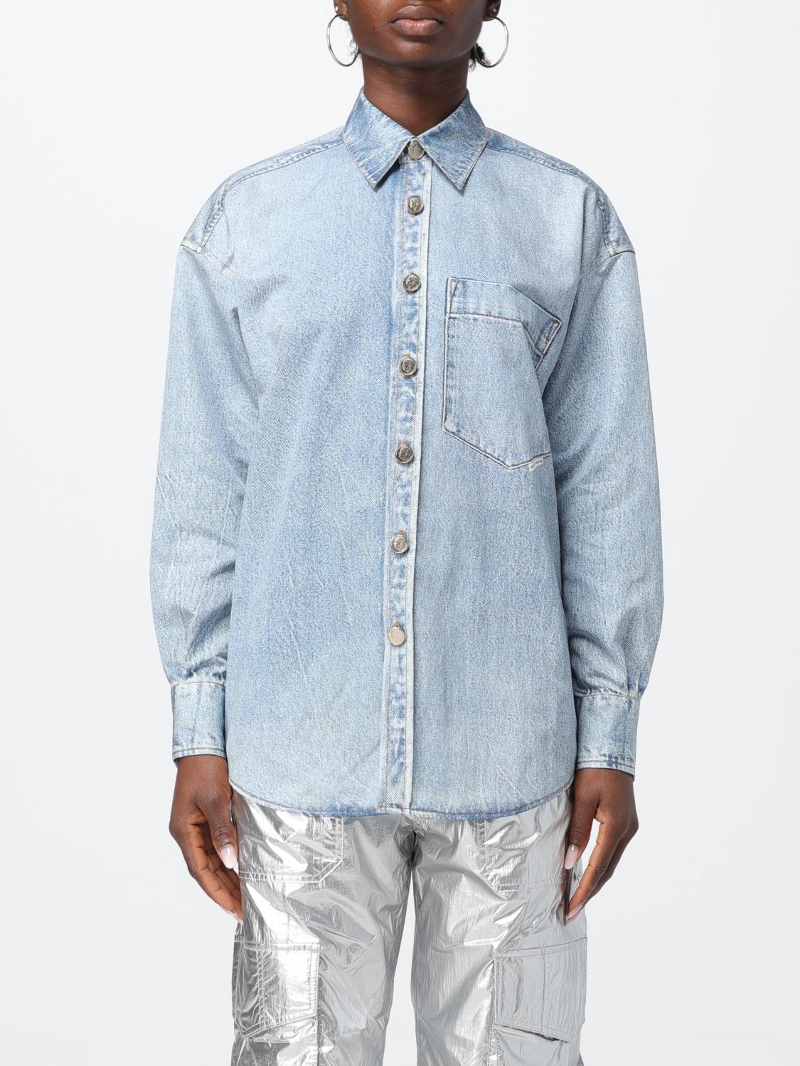 ALEXANDER WANG: Shirt woman - Denim | Alexander Wang shirt 