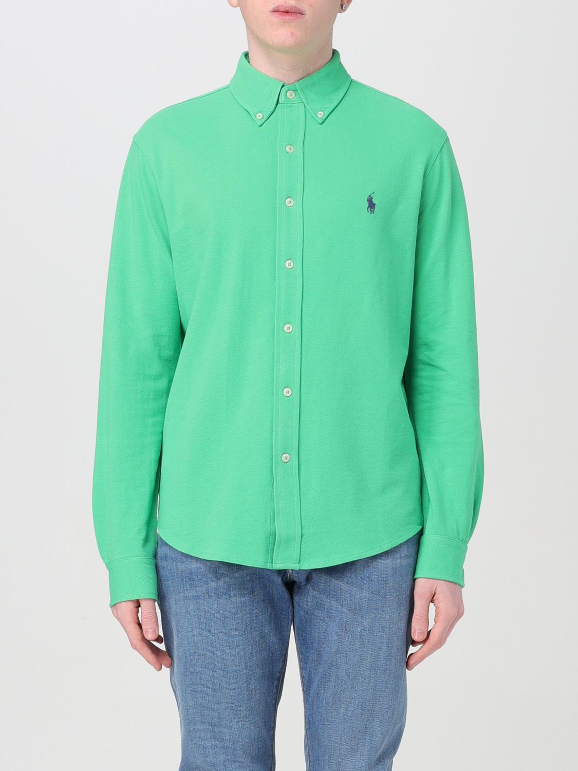 Chemise shops ralph lauren homme verte