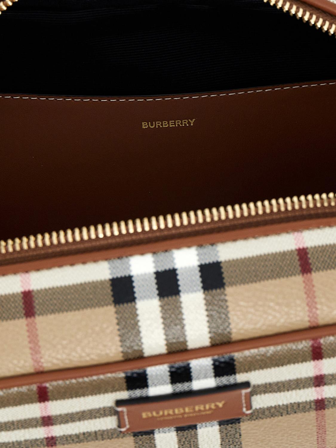 BURBERRY ACCESSORI BEAUTY: Beauty Case Burberry in misto cotone, Beige - Img 4