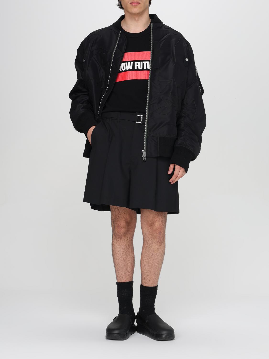 SACAI：ショートパンツ メンズ - ブラック | GIGLIO.COM