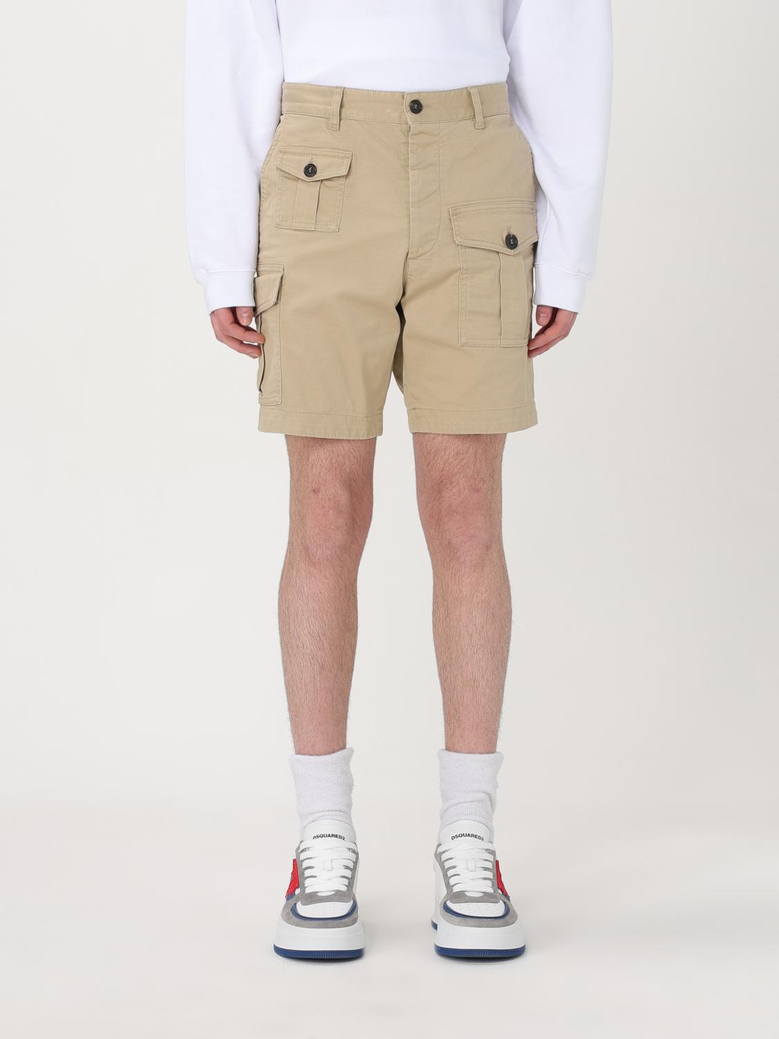 DSQUARED2 ショートパンツ: ショートパンツ メンズ Dsquared2, ベージュ - Img 1