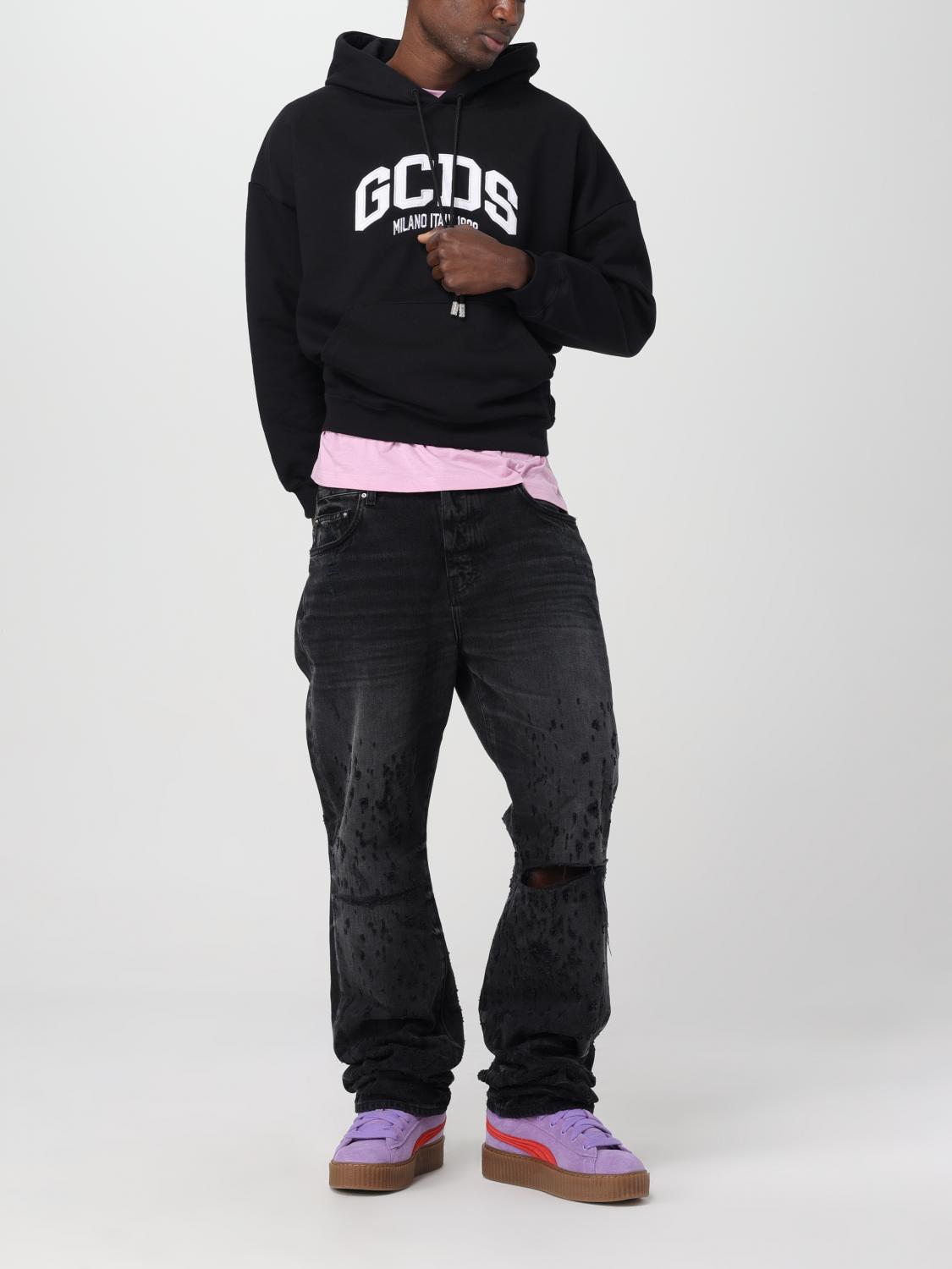 GCDS SUDADERA: Jersey hombre GCDS, Negro - Img 2