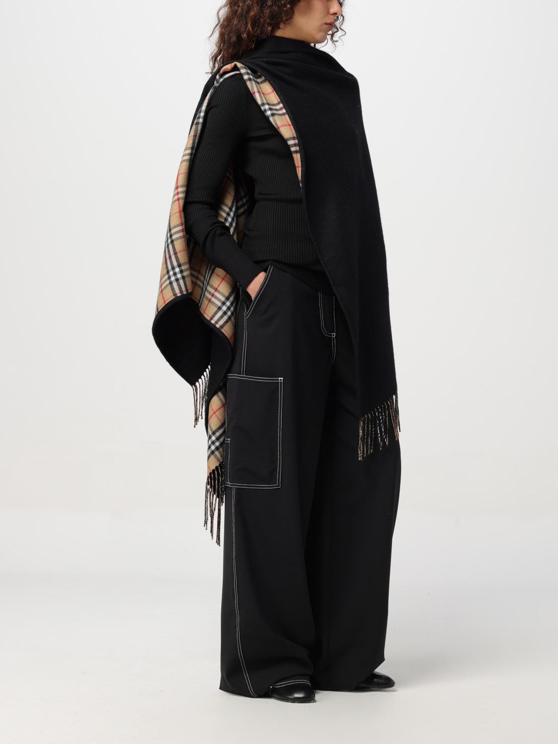 BURBERRY：ケープ レディース - ブラック | GIGLIO.COMオンラインの