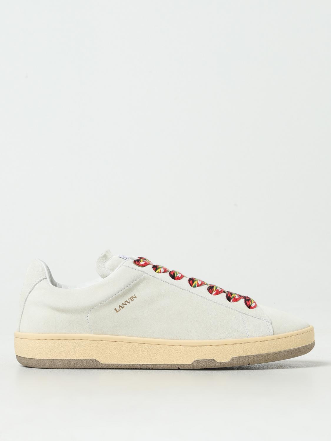 LANVIN SNEAKERS: Sneakers Lite Curb Lanvin in camoscio , Bianco - Img 1