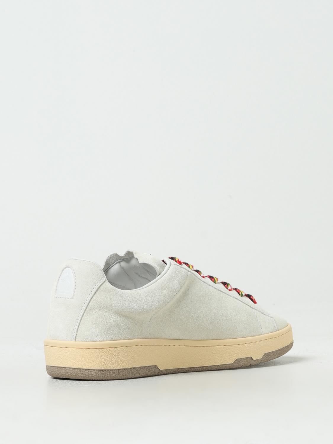 LANVIN SNEAKERS: Sneakers Lite Curb Lanvin in camoscio , Bianco - Img 3