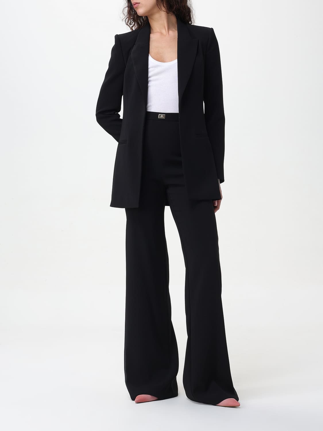 ELISABETTA FRANCHI TRAJE: Vestido mujer Elisabetta Franchi, Negro - Img 2