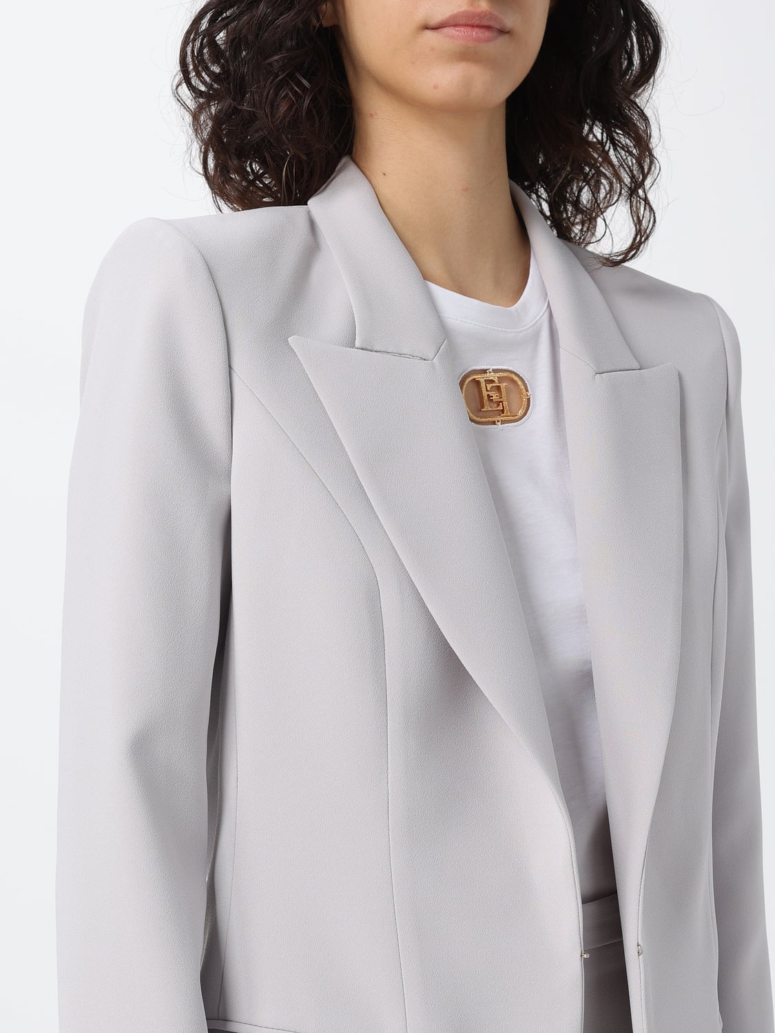 ELISABETTA FRANCHI TRAJE: Vestido mujer Elisabetta Franchi, Perla - Img 5