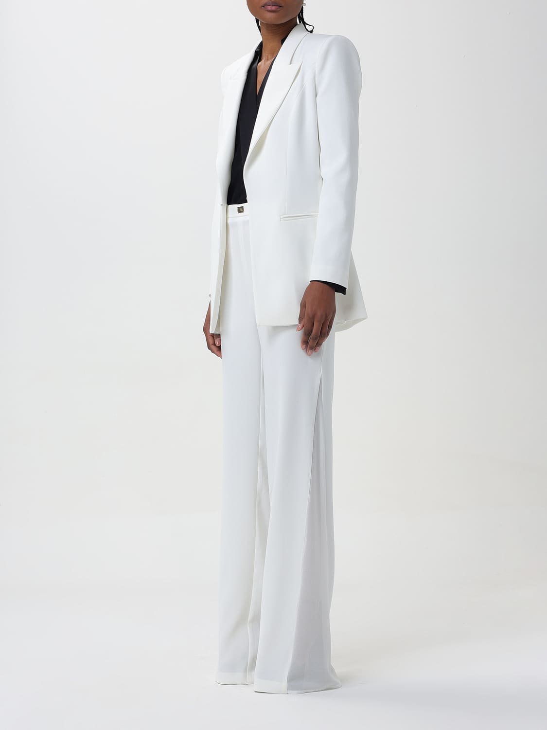 ELISABETTA FRANCHI SUIT: Dress woman Elisabetta Franchi, Ivory - Img 4