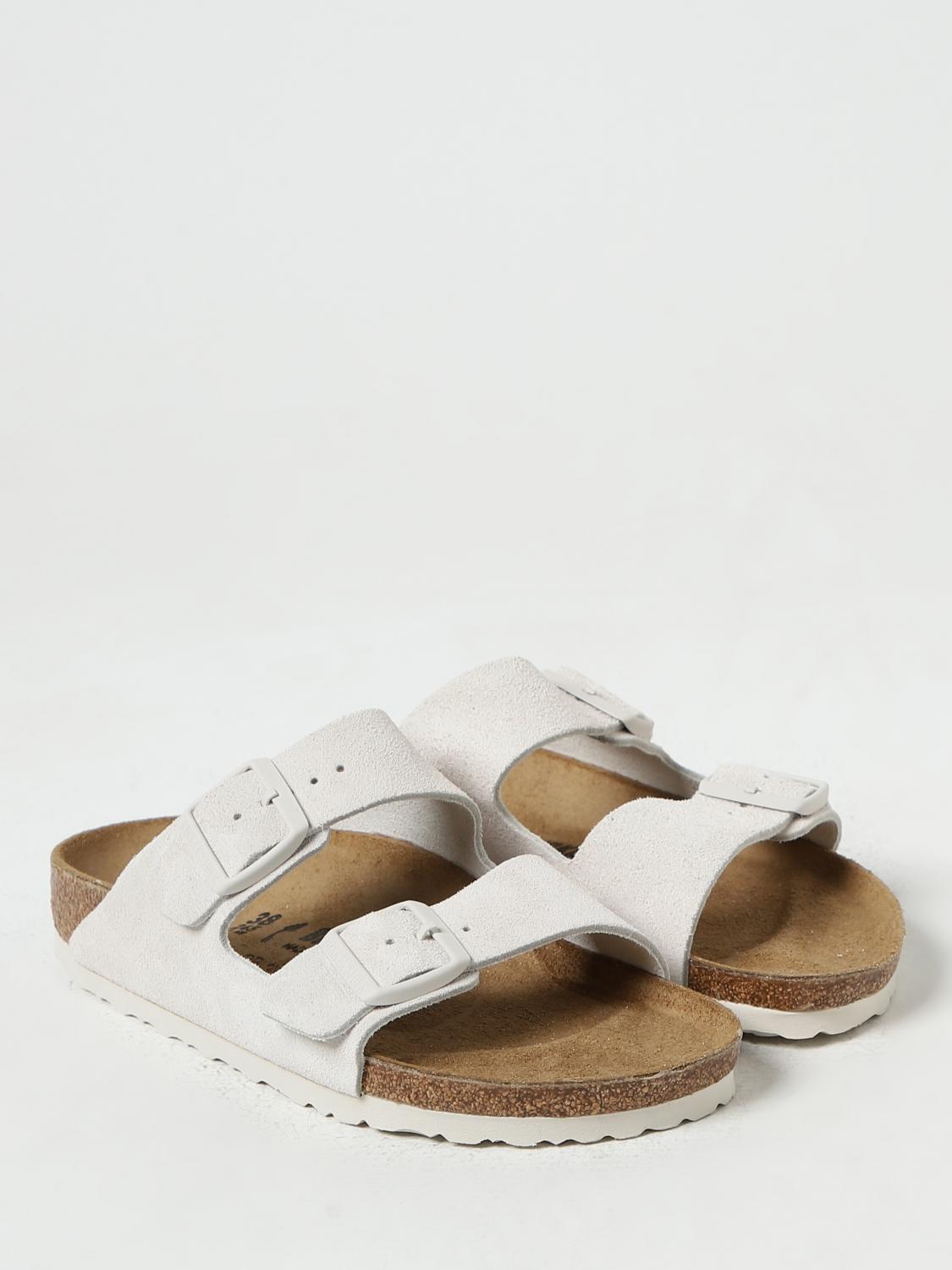 BIRKENSTOCK FLACHE SANDALEN: Flache sandalen damen Birkenstock, Weiß - Img 2