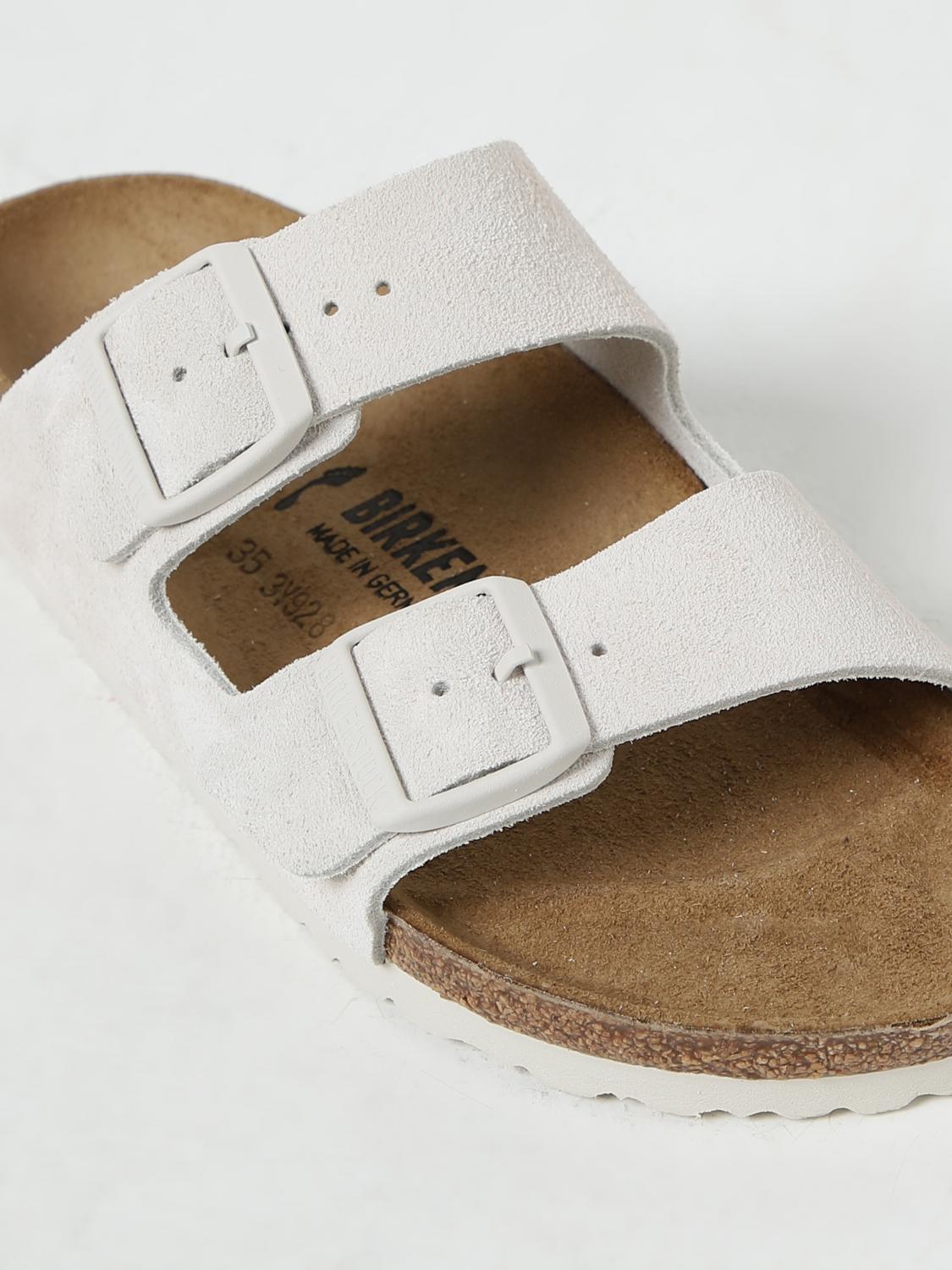 BIRKENSTOCK FLACHE SANDALEN: Flache sandalen damen Birkenstock, Weiß - Img 4