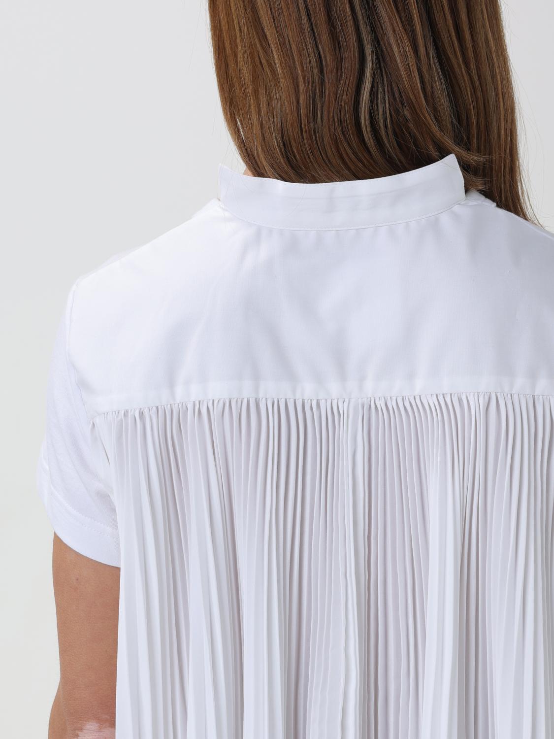 sacai シフォン Tシャツ ホワイト ウィメンズ Sacai Tシャツ レディース - ホワイト | SCW088 | GIGLIO.COM