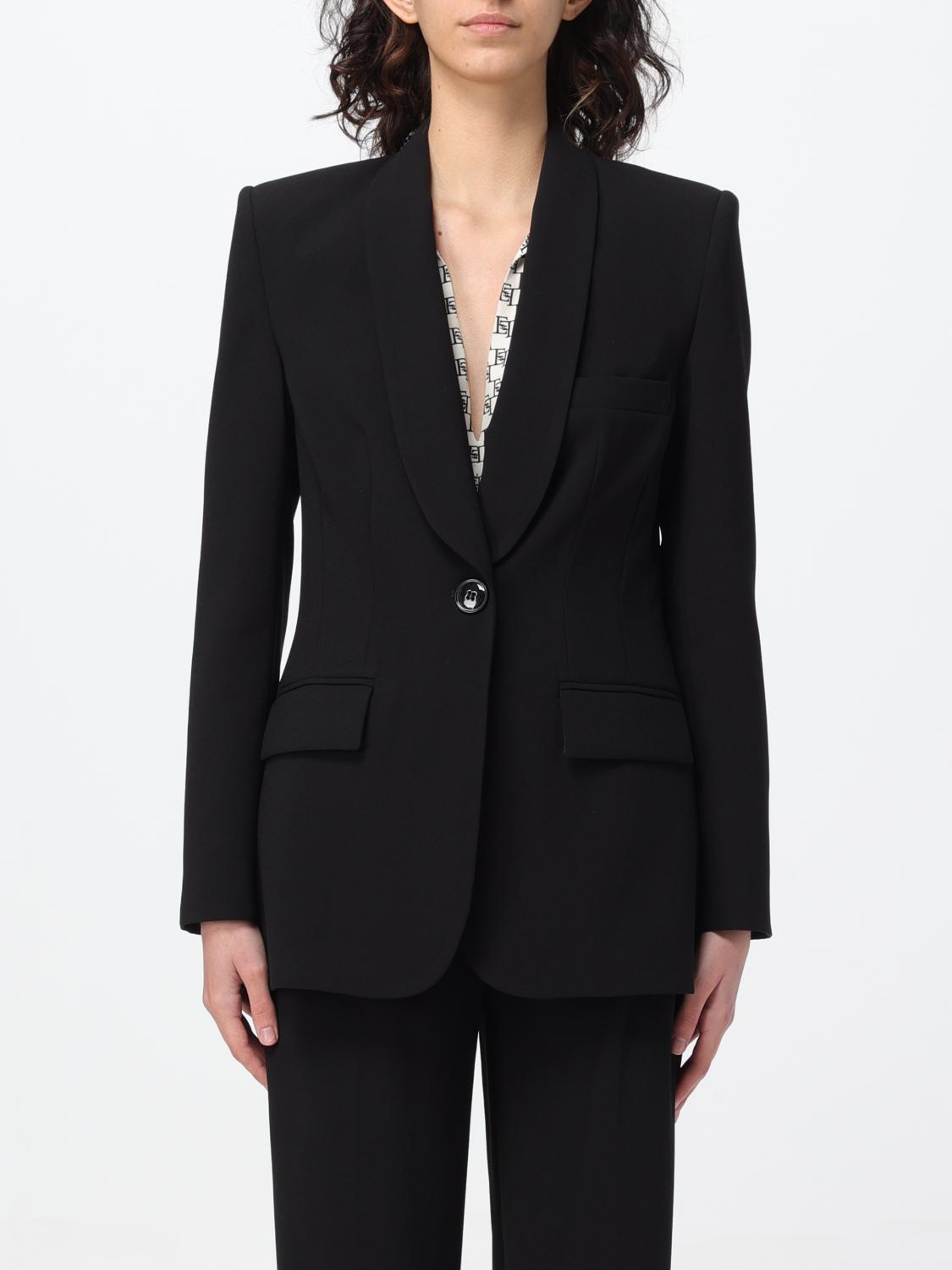 ELISABETTA FRANCHI: Giacca donna - Nero | Giacca Elisabetta