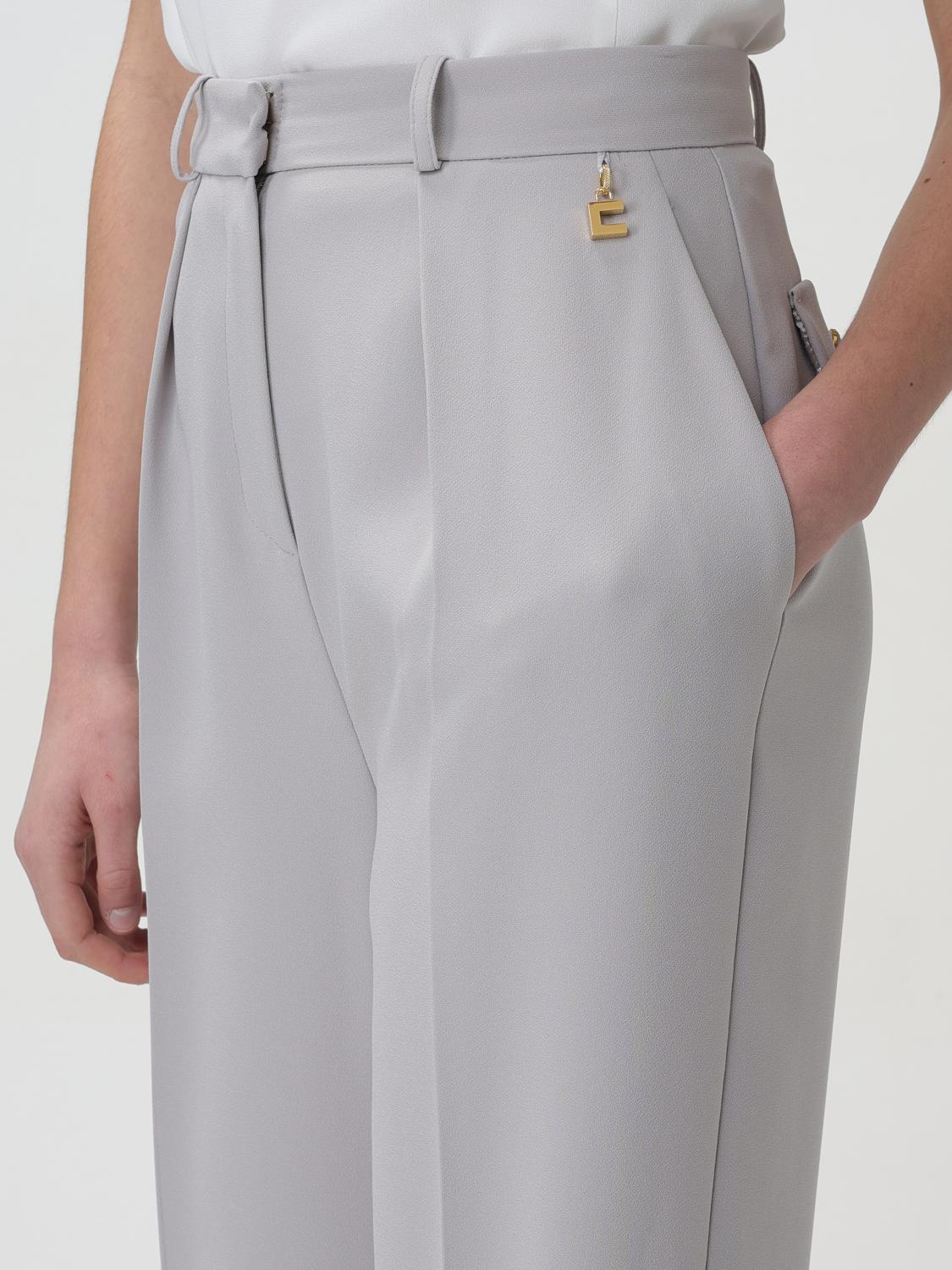 ELISABETTA FRANCHI PANTS: Pants woman Elisabetta Franchi, Pearl - Img 4