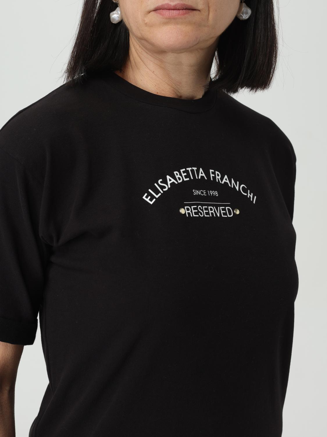 ELISABETTA FRANCHI T-SHIRT: Pull femme Elisabetta Franchi, Noir - Img 3