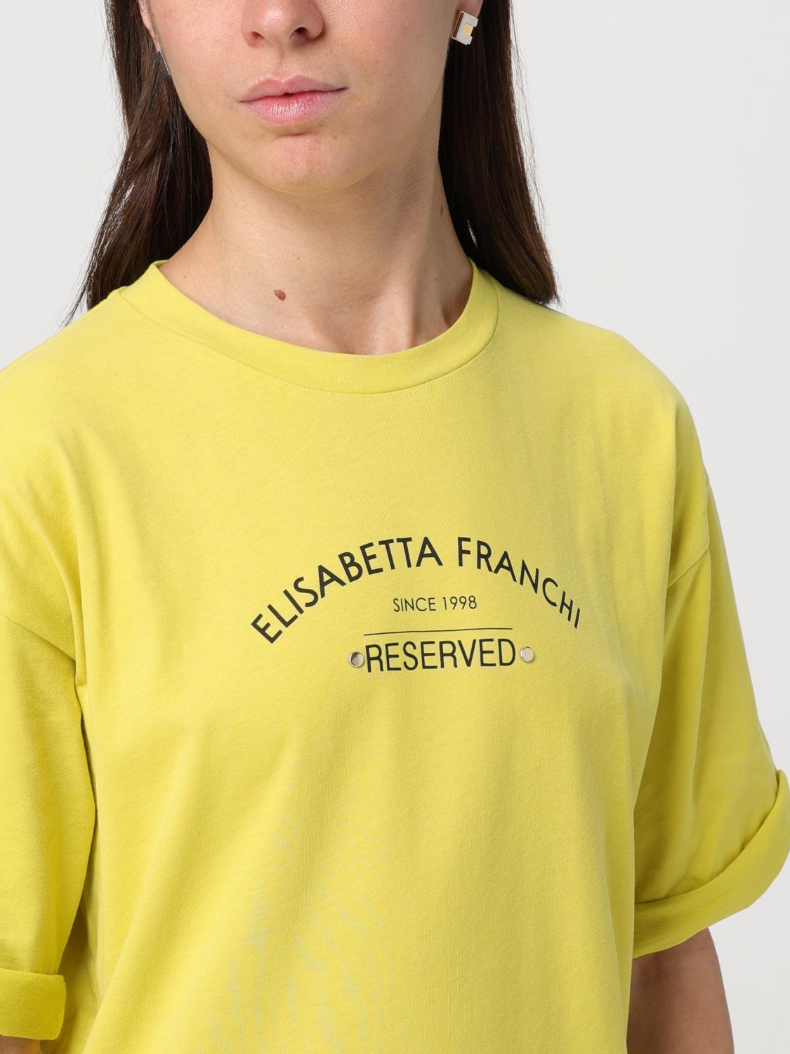 ELISABETTA FRANCHI T-SHIRT: Pullover damen Elisabetta Franchi, Gelb - Img 4
