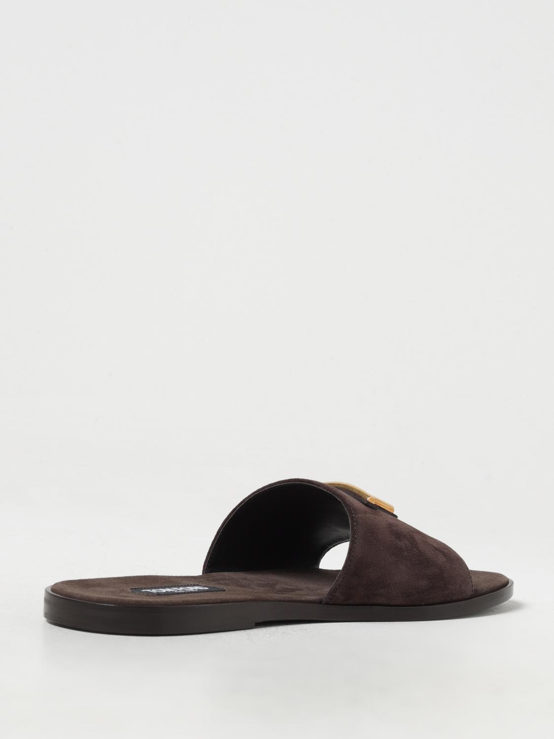 サンダル TOM FORD Men Sandals Brown J1489LCL473X 1B049 TOM FORD Leather Sandals | Brown | FARFETCH