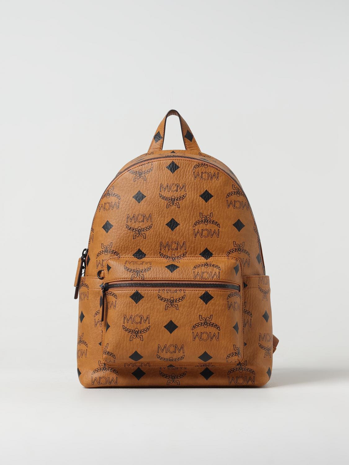 【VEGAS 05 02】MCM キャメル リュック Mcm Backpack woman - Camel | MMKDAVE01 | GIGLIO.COM