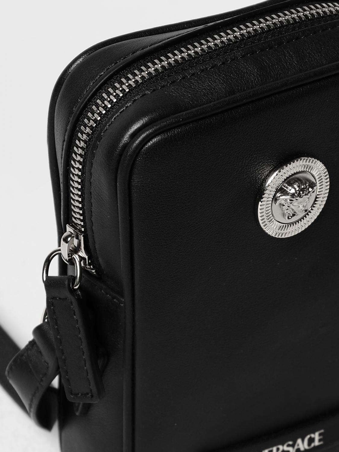 VERSACE CUSTODIA: Custodia Medusa Biggie Versace in pelle, Nero 1 - Img 3
